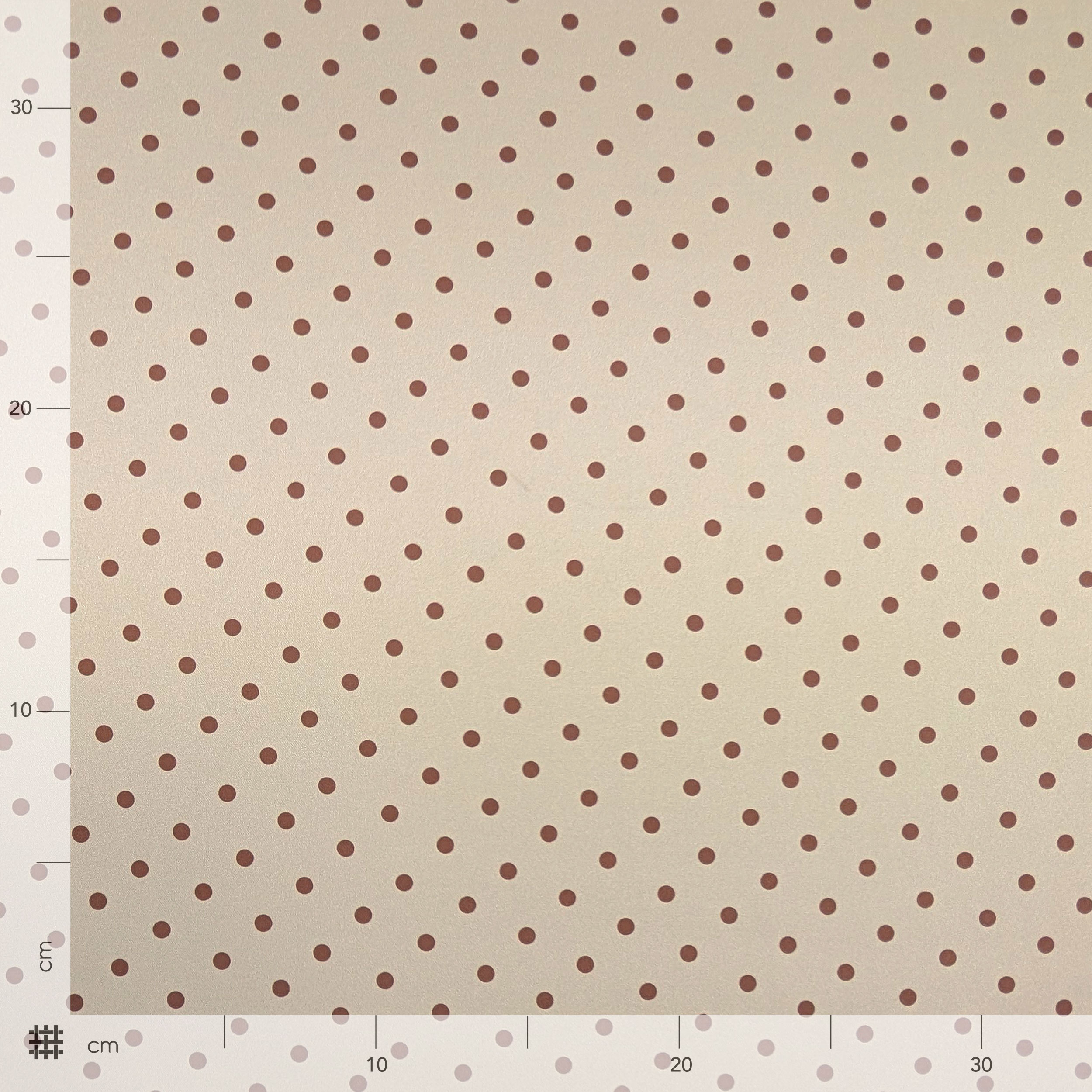 Satin Set High Fashion Brown Polka Dot Image