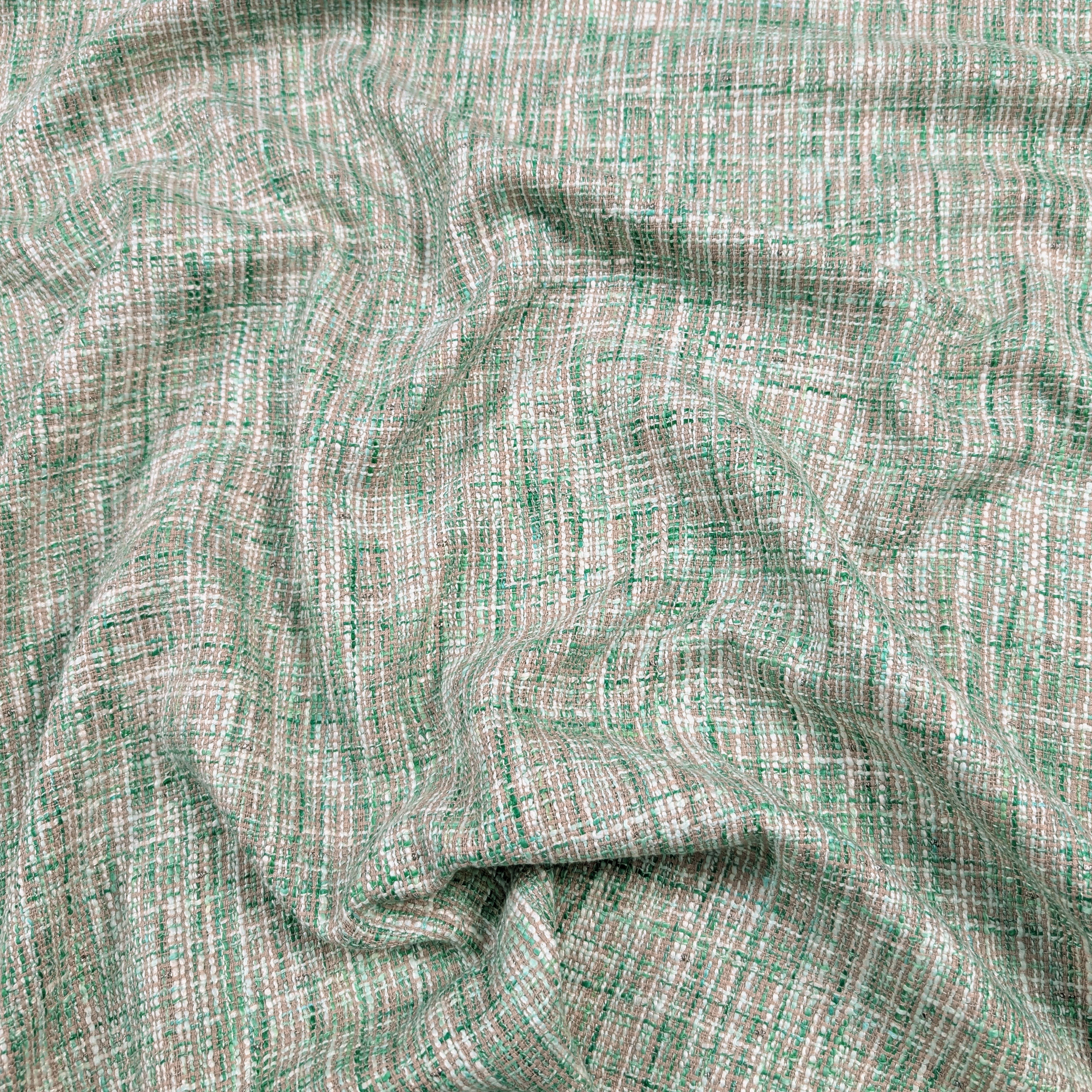 Tweed Fashion Beige Verde Image