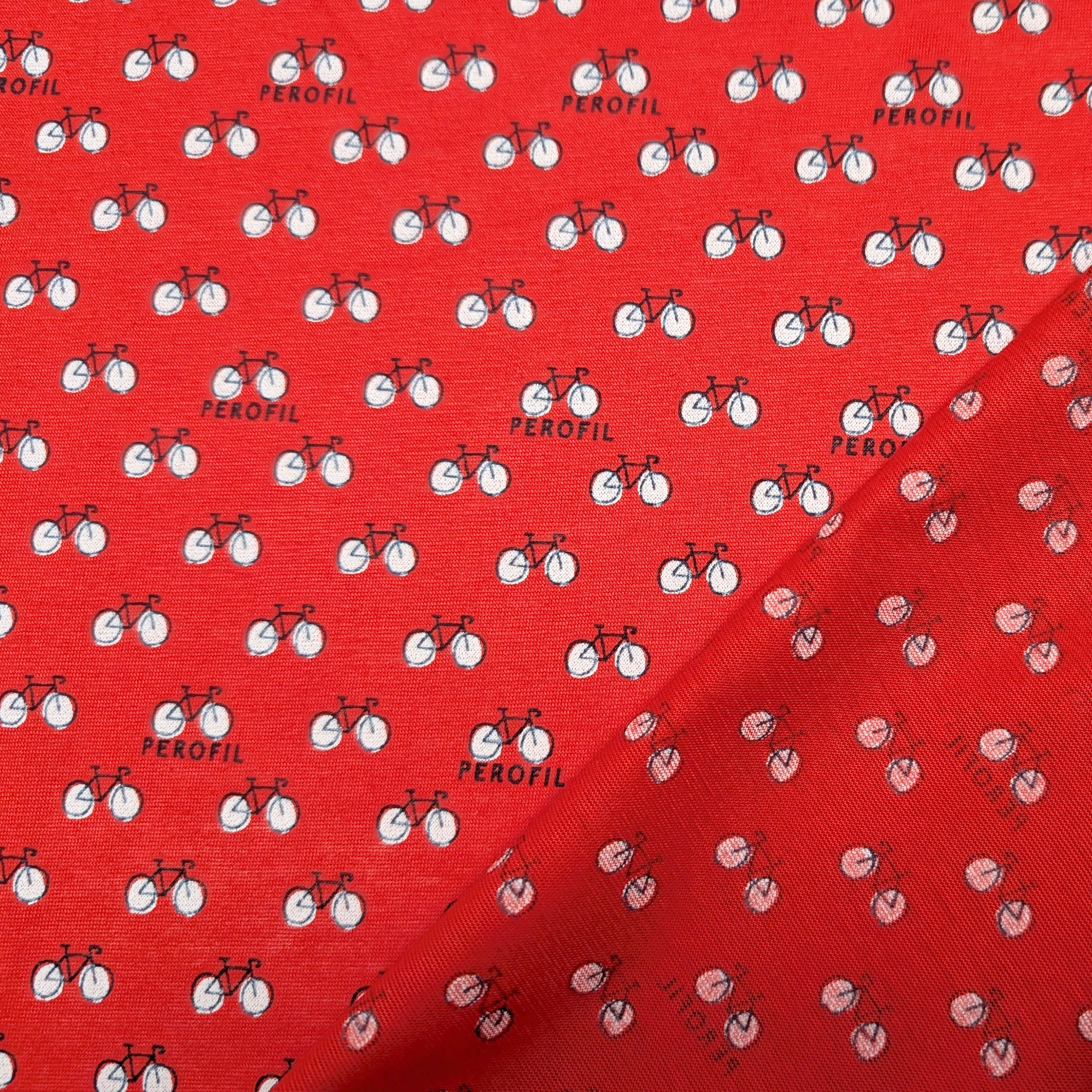 Cotton Bicycle Jersey Red Background Image