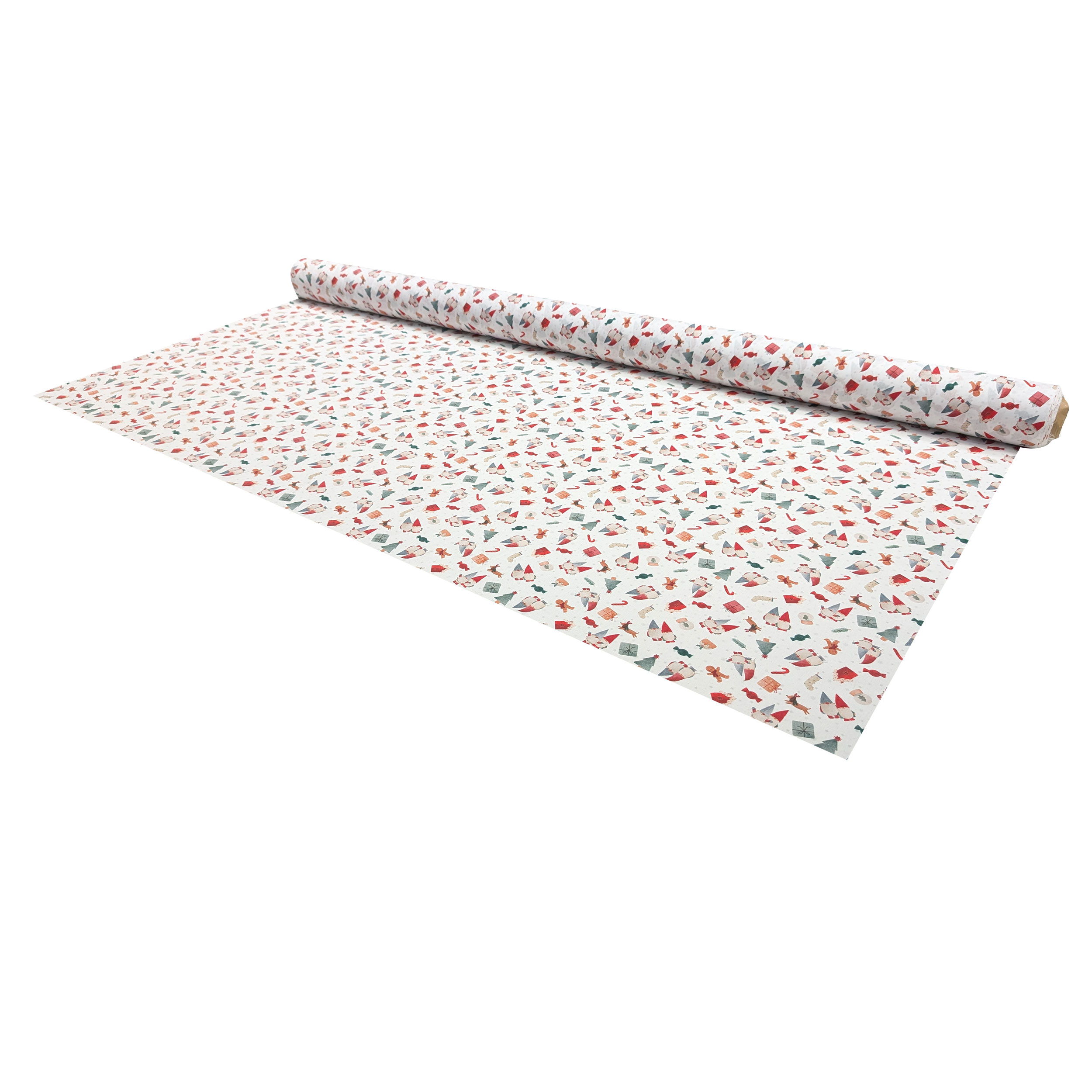 Christmas Percale Cotton with Gnomes Image