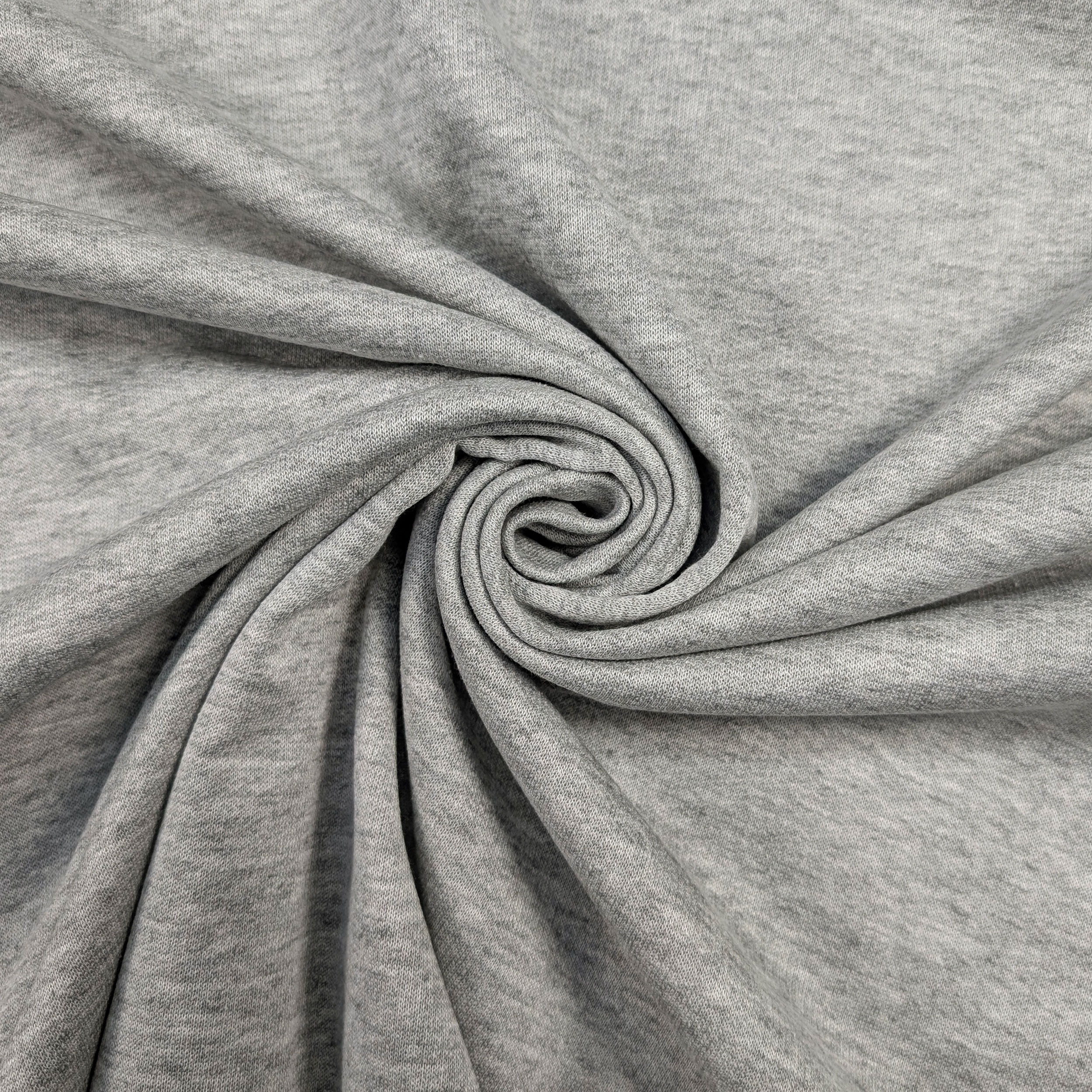 Light Grey Melange Winter Cotton Sweatshirt Image