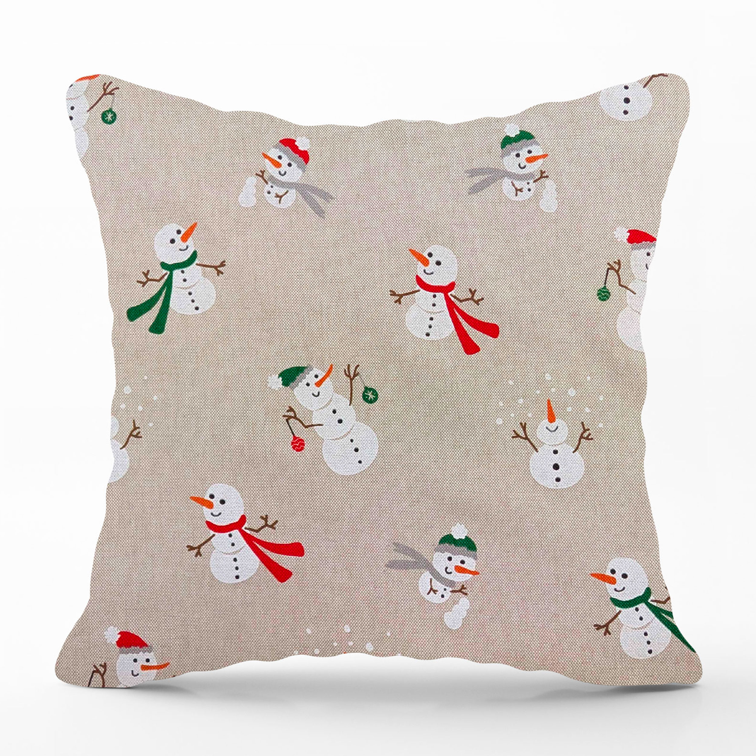 Taie d'oreiller fantaisie bonhomme de neige Image
