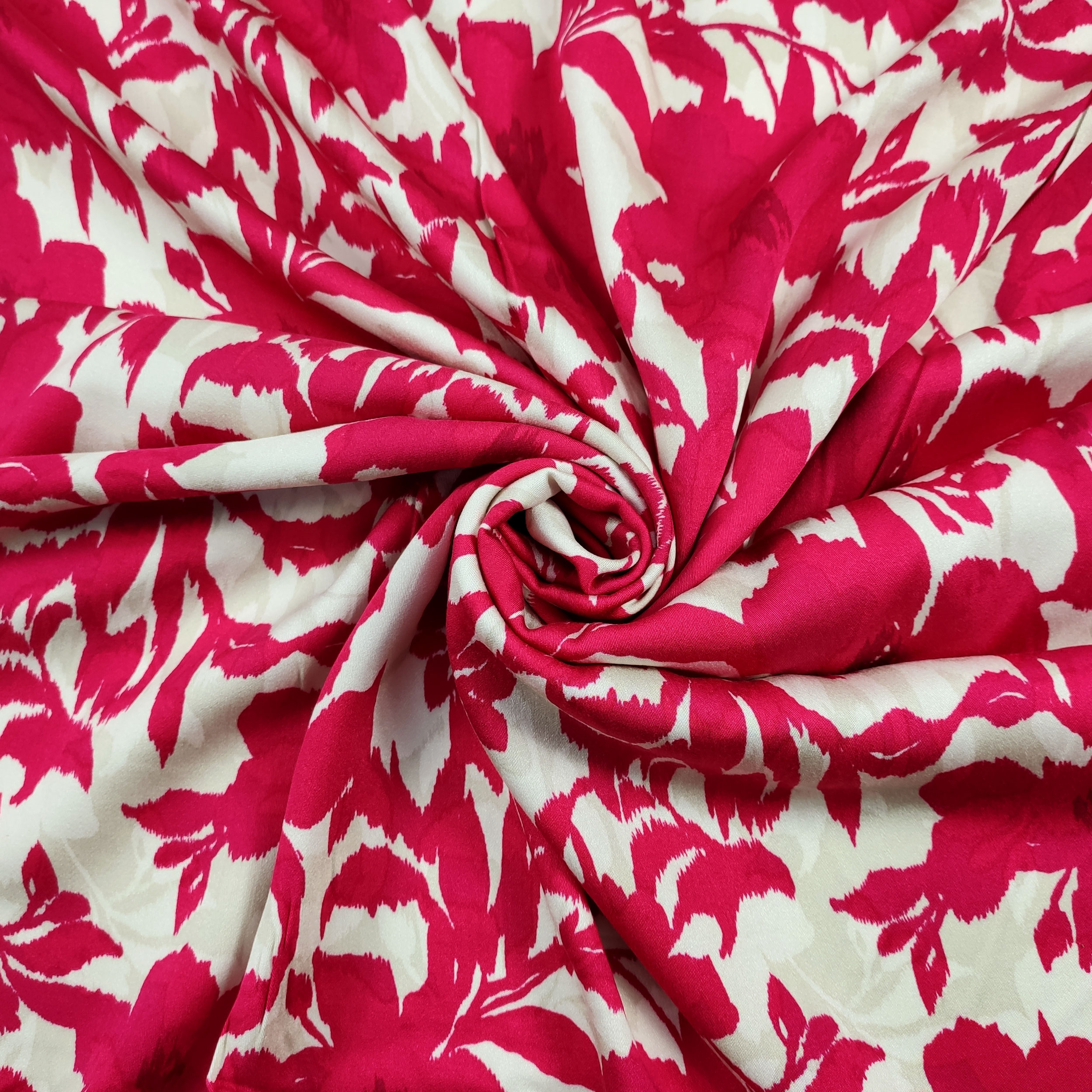 Viscosa Floral Fantasía Fuxia
