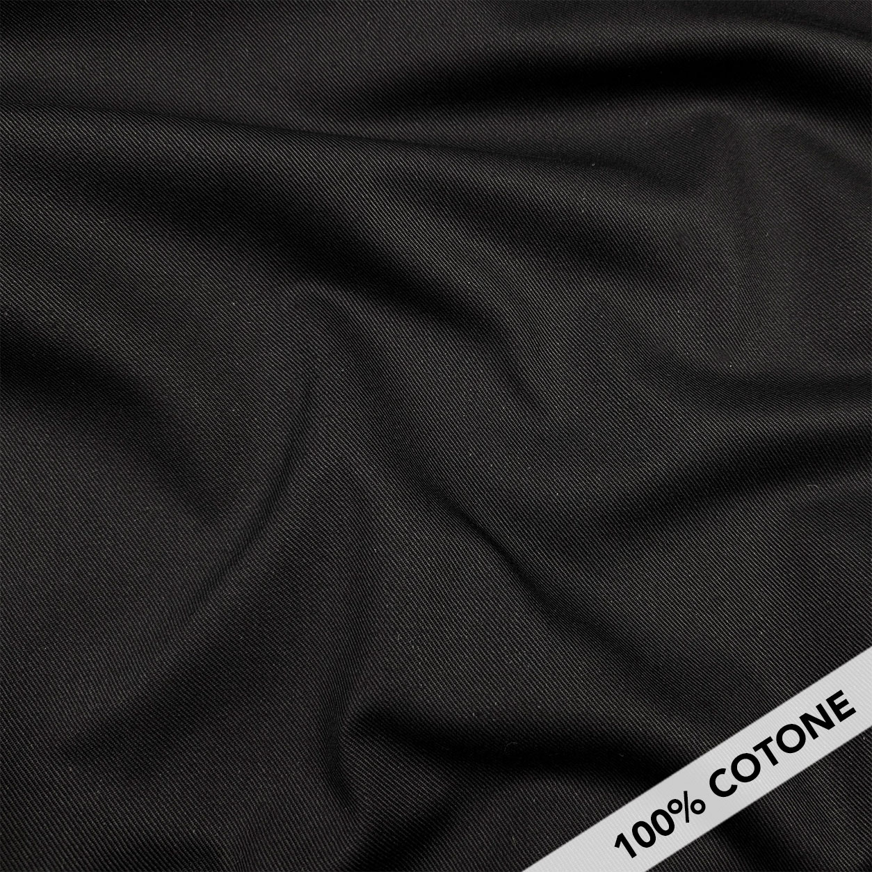 Black Dyed Cotton Jeans Image