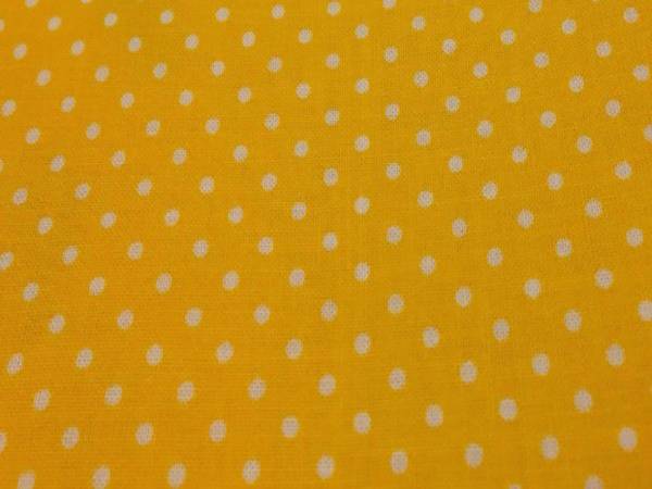 Tissu de coton à pois jaunes Image