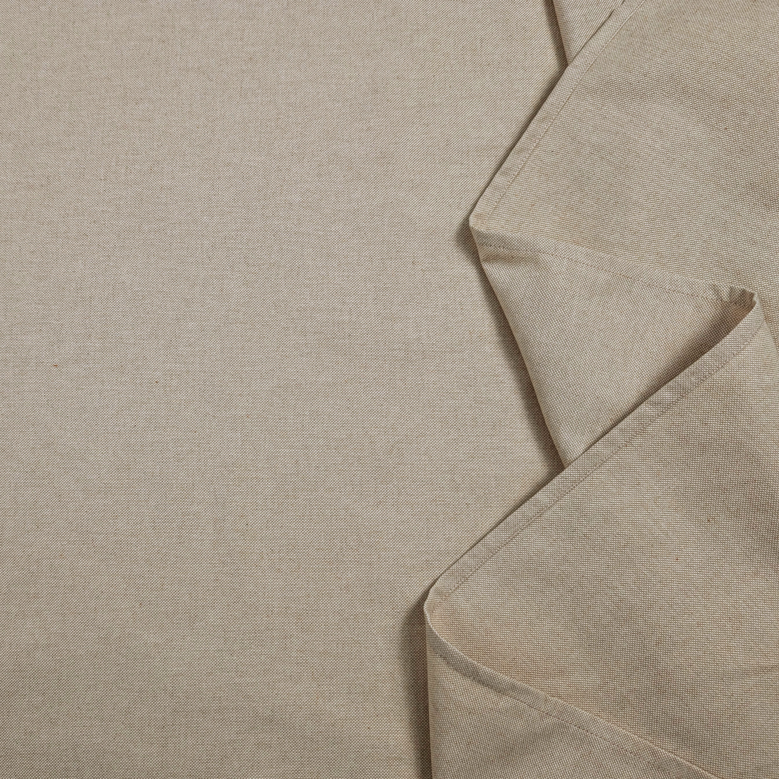 Ecru Plain Tablecloth Image