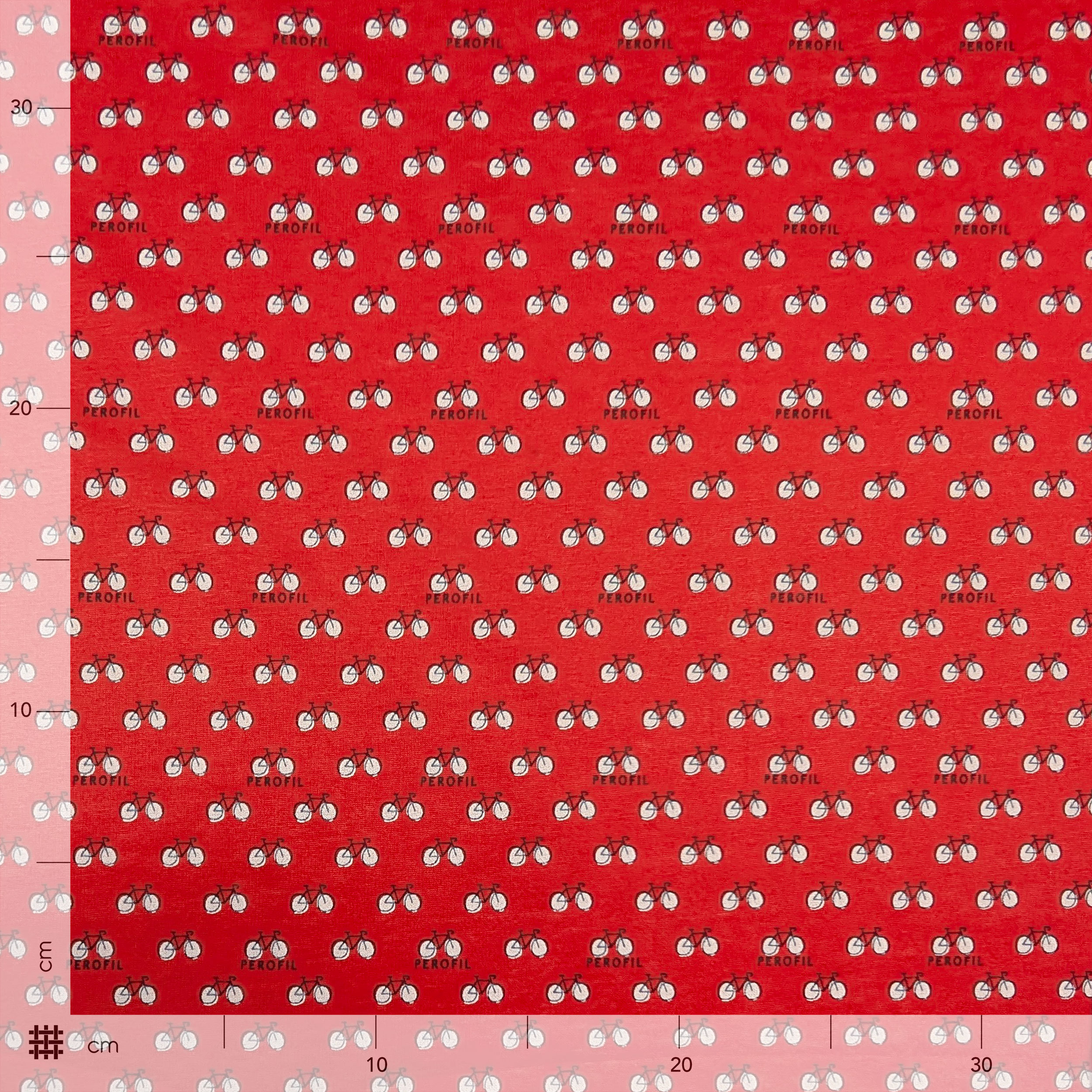 Cotton Bicycle Jersey Red Background Image