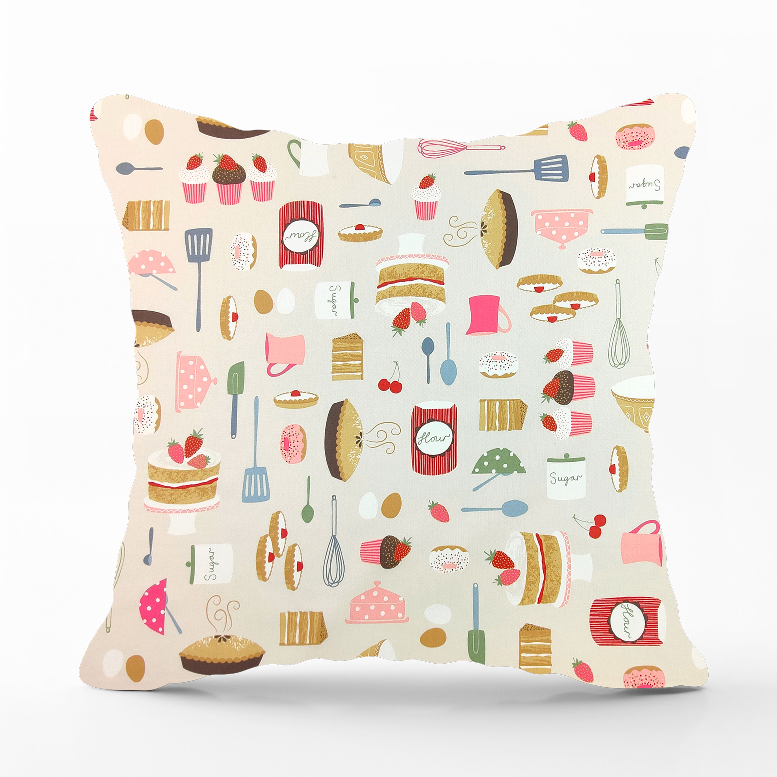 Cake and Sweets Fantasy Cushion Pillowcase (Taie d'oreiller fantaisie)