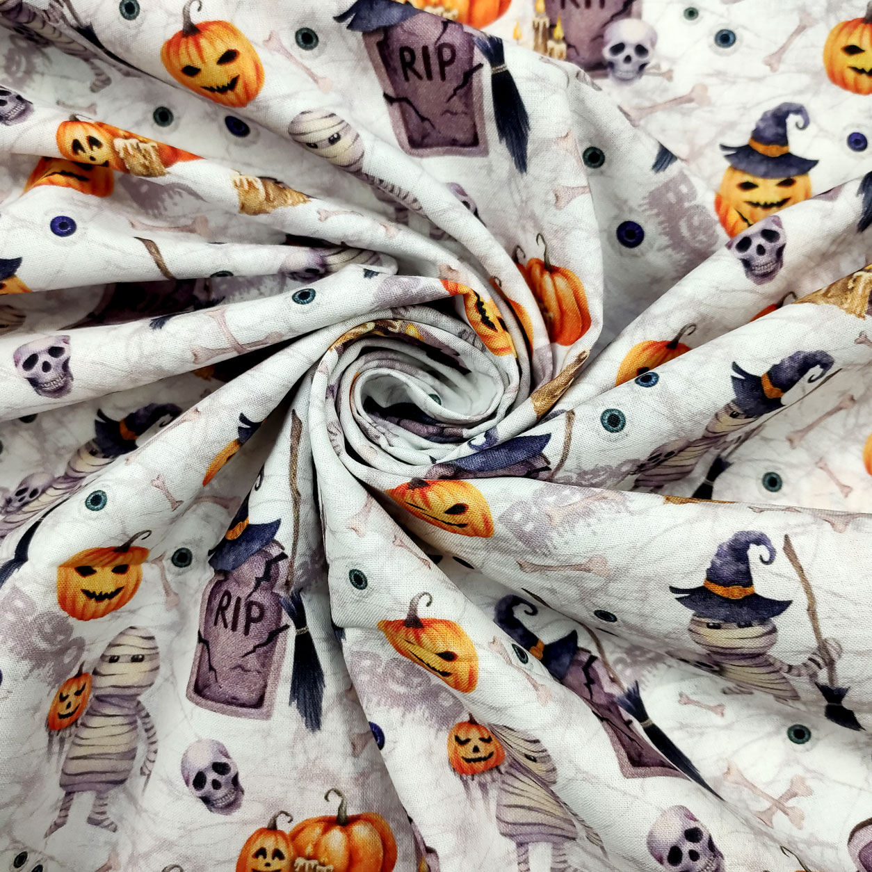 tessuto-di-cotone-halloween-sfondo-bianco