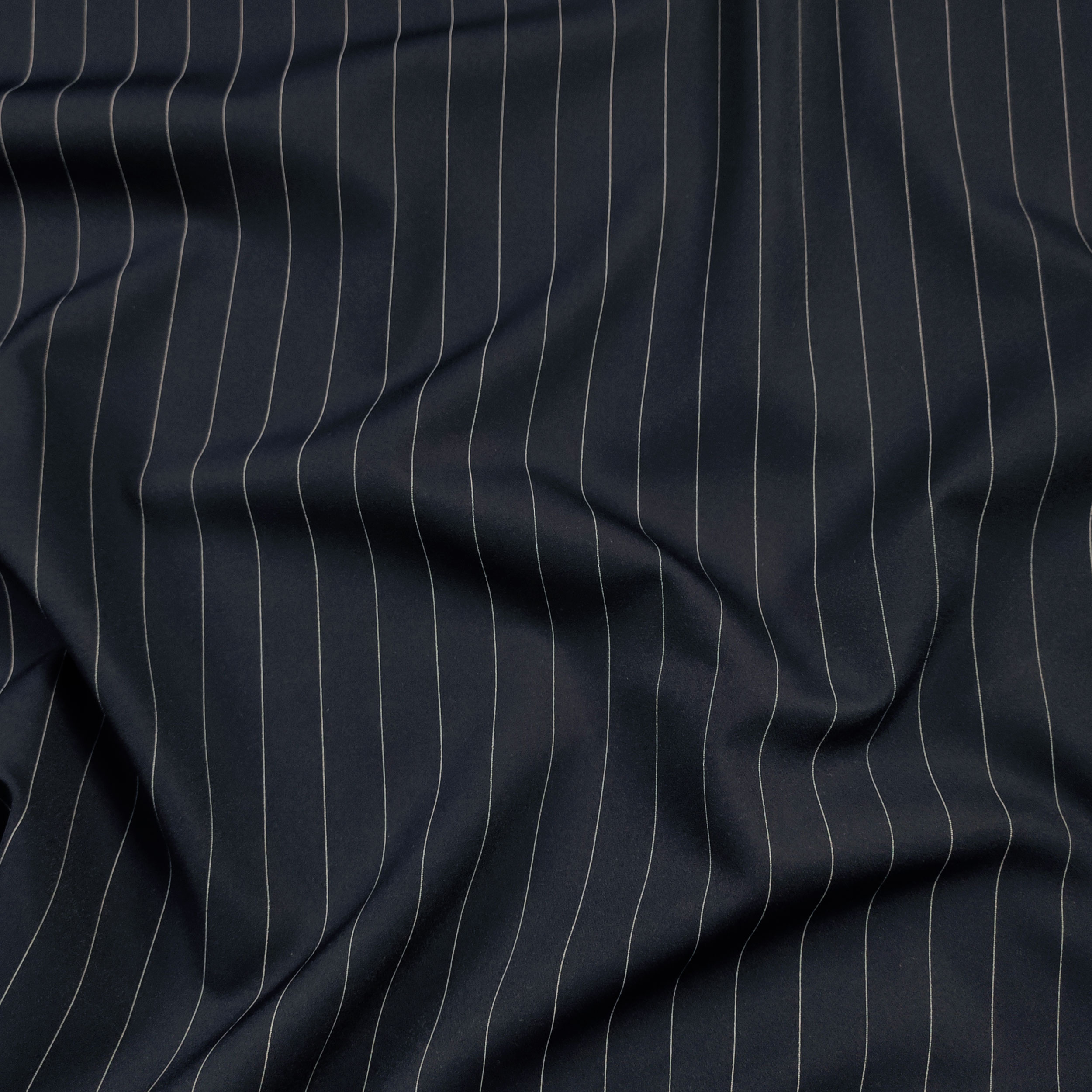 Tissu à rayures larges Fashion Pinstripe Fabric Blue