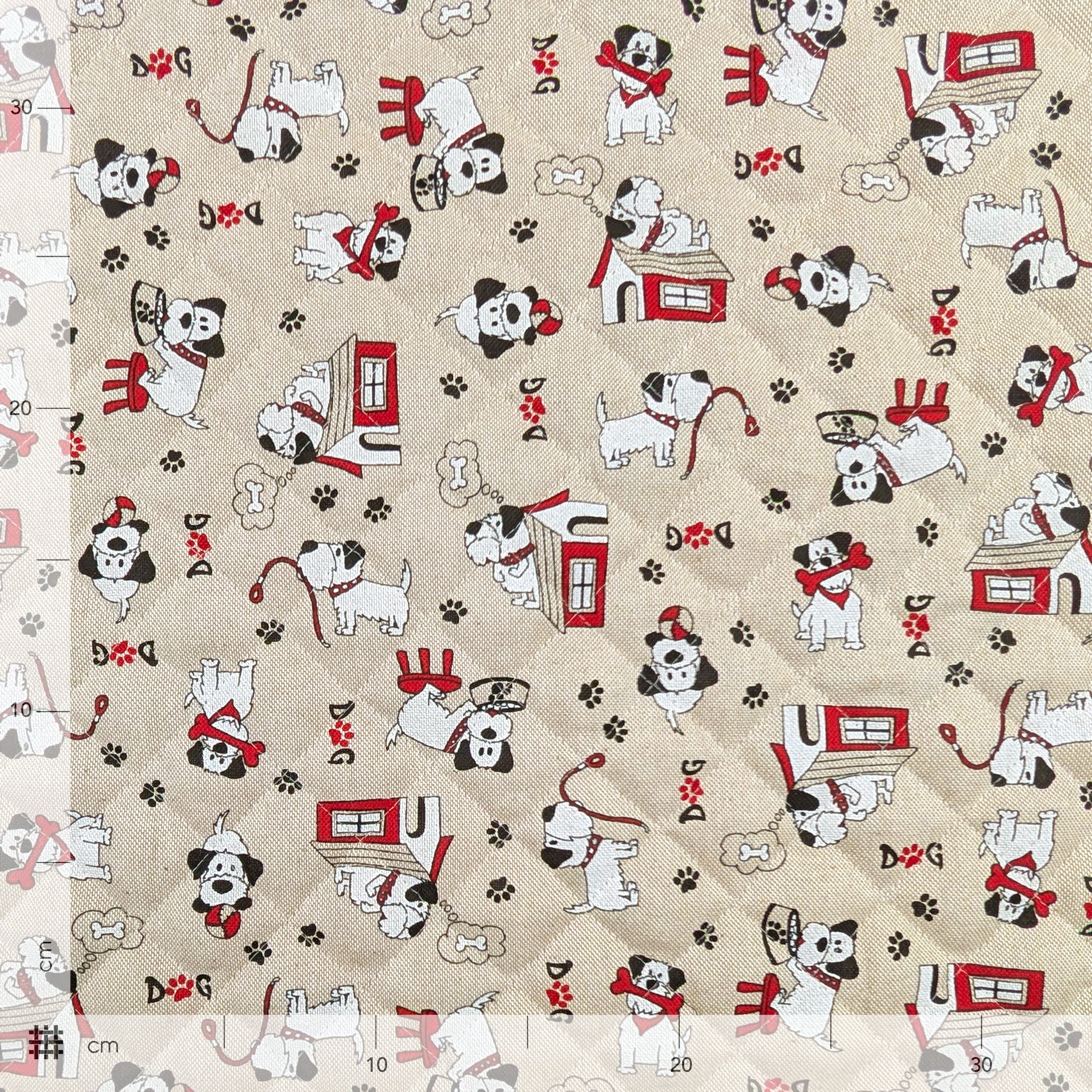 Quilted Fabric Dog Image