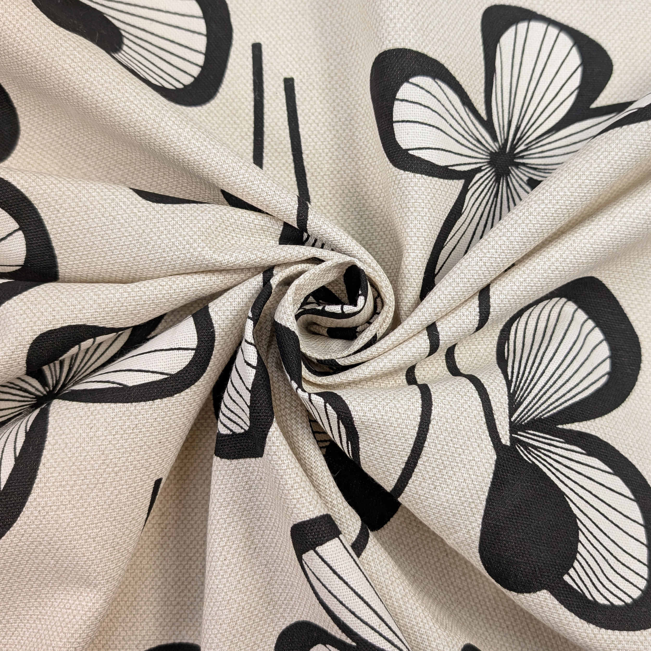 Panama Natural Cotton Floral Fantasy Image
