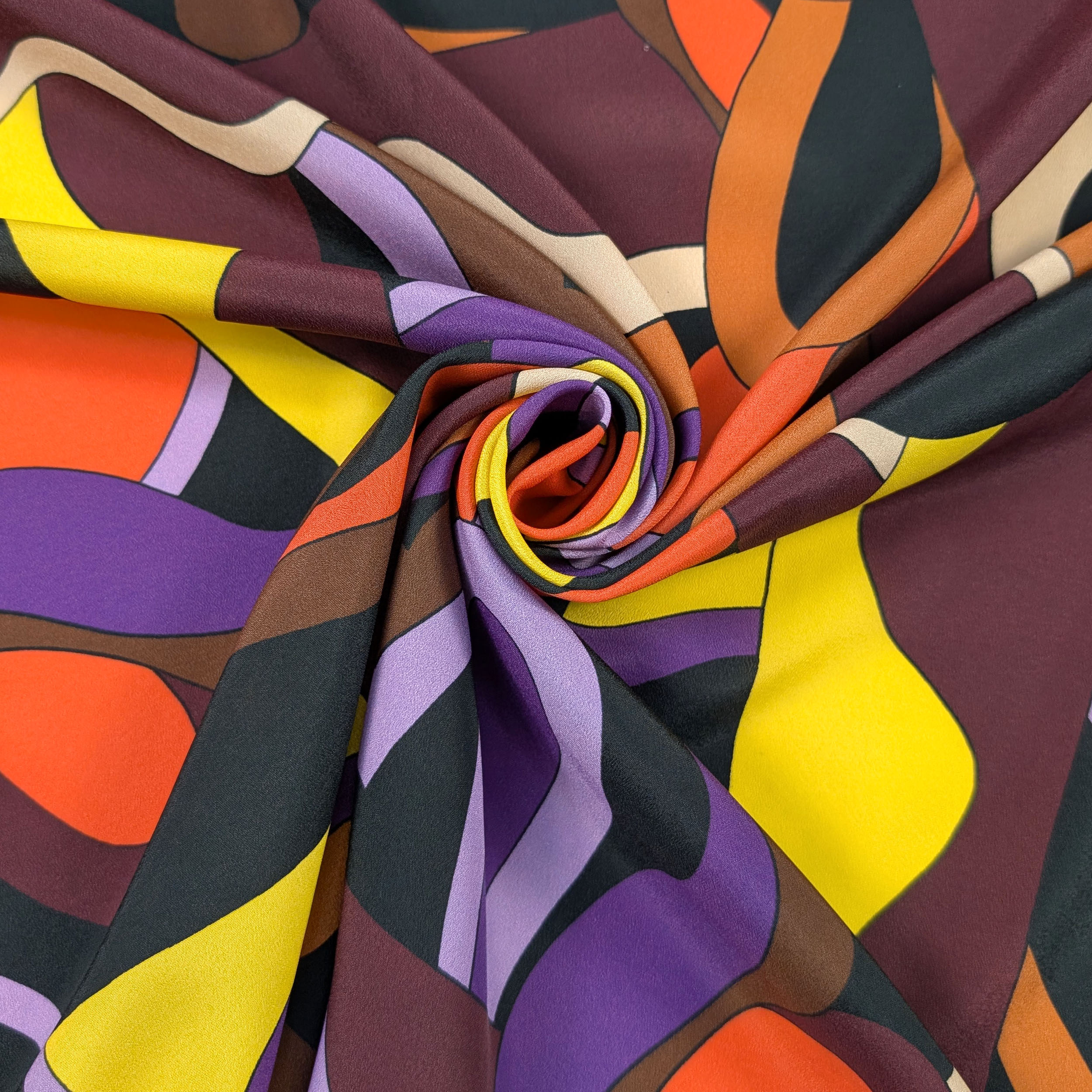 Yellow and Purple Fashion Crêpe Image