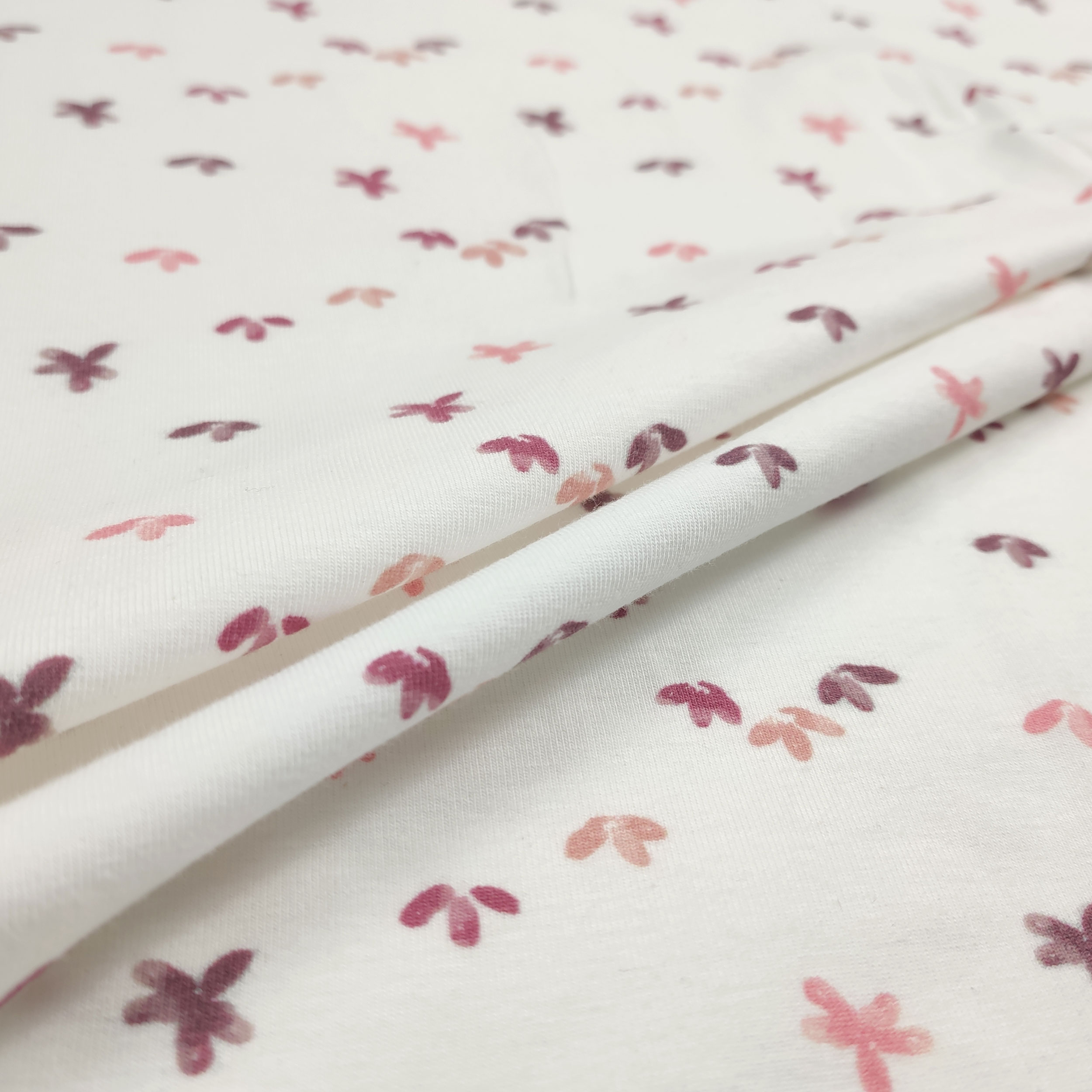 Dressmaking Cotton Jersey - Pink Blossoms Image