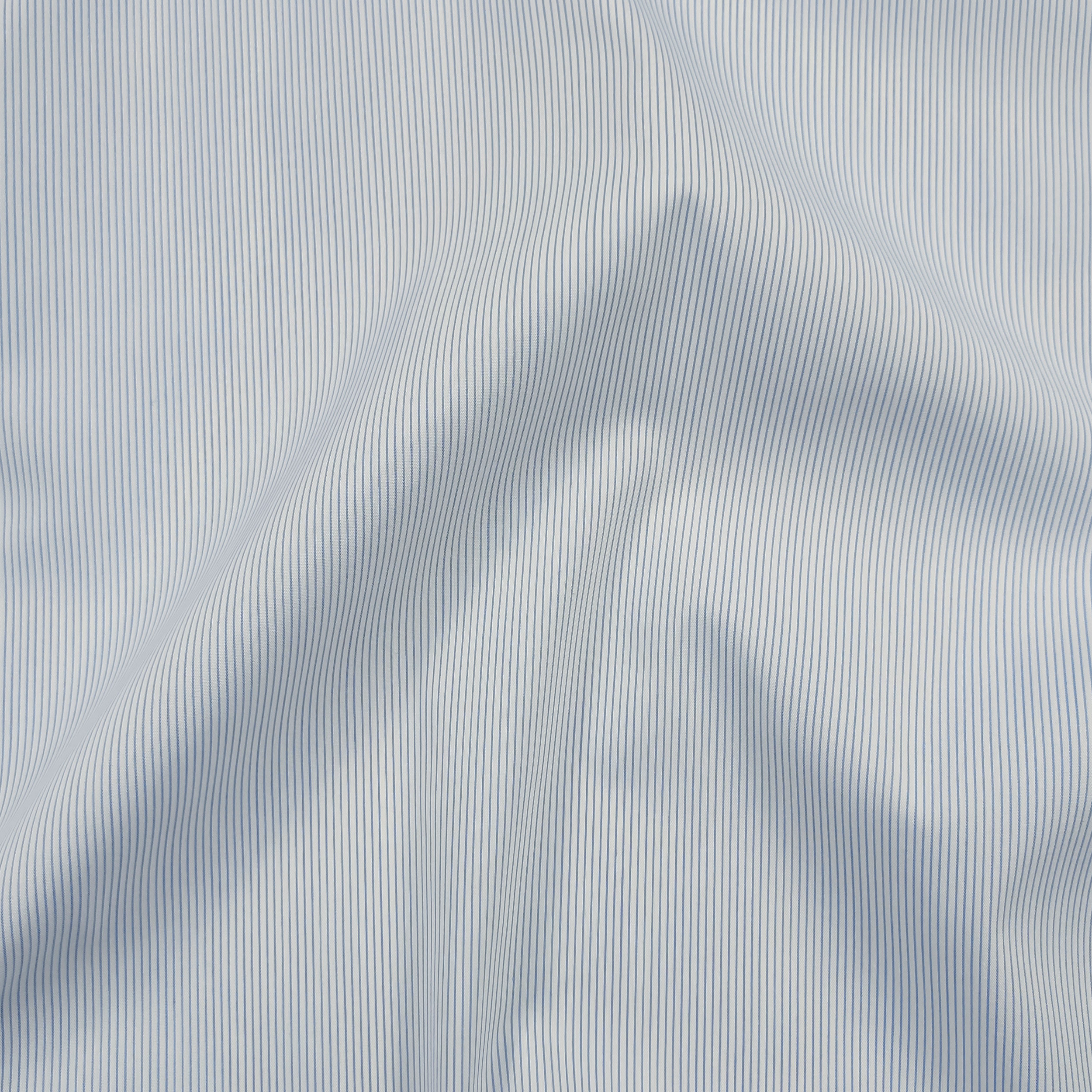 Cotton Micro Striped Shirting White Background