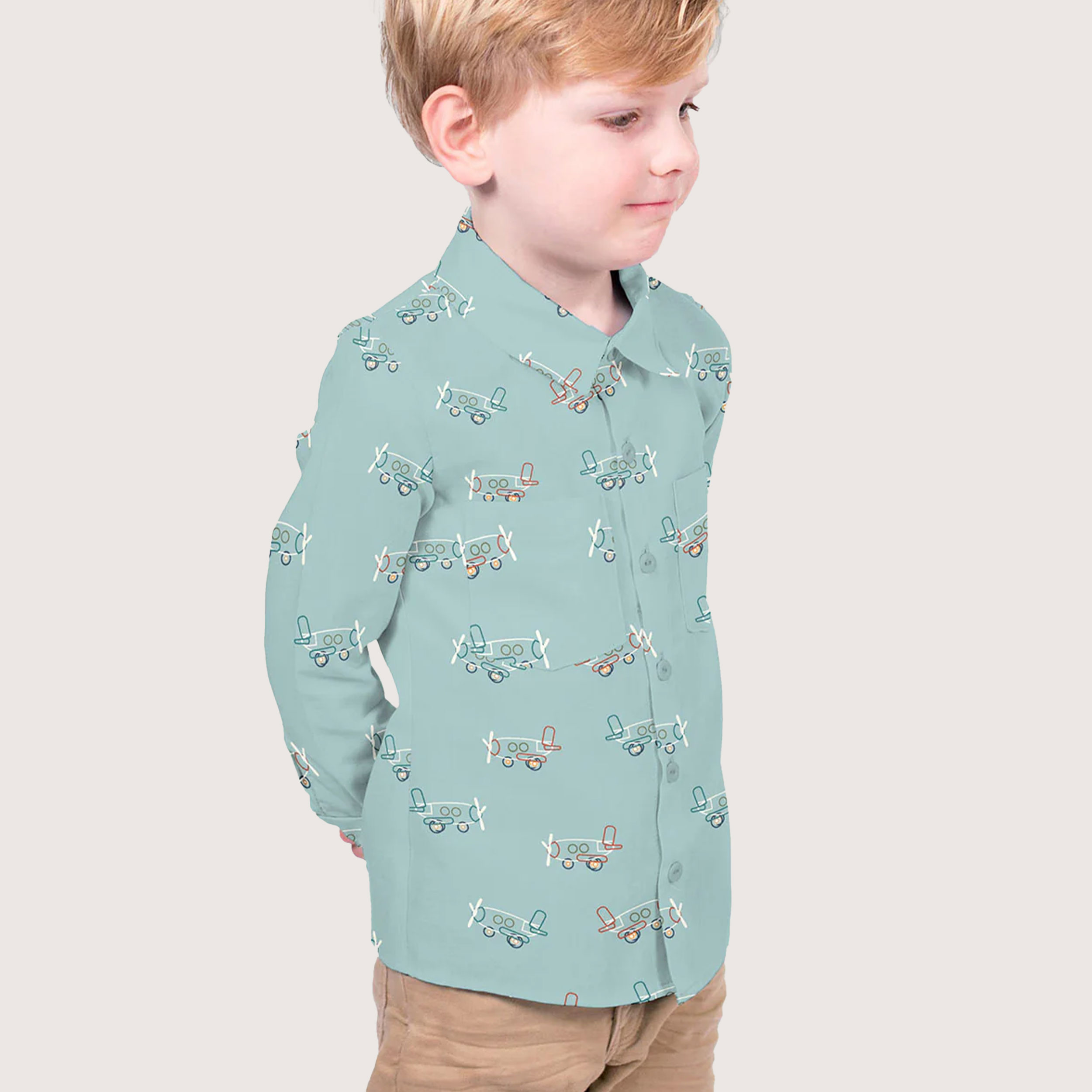 Poplin Cotton Airplanes Image