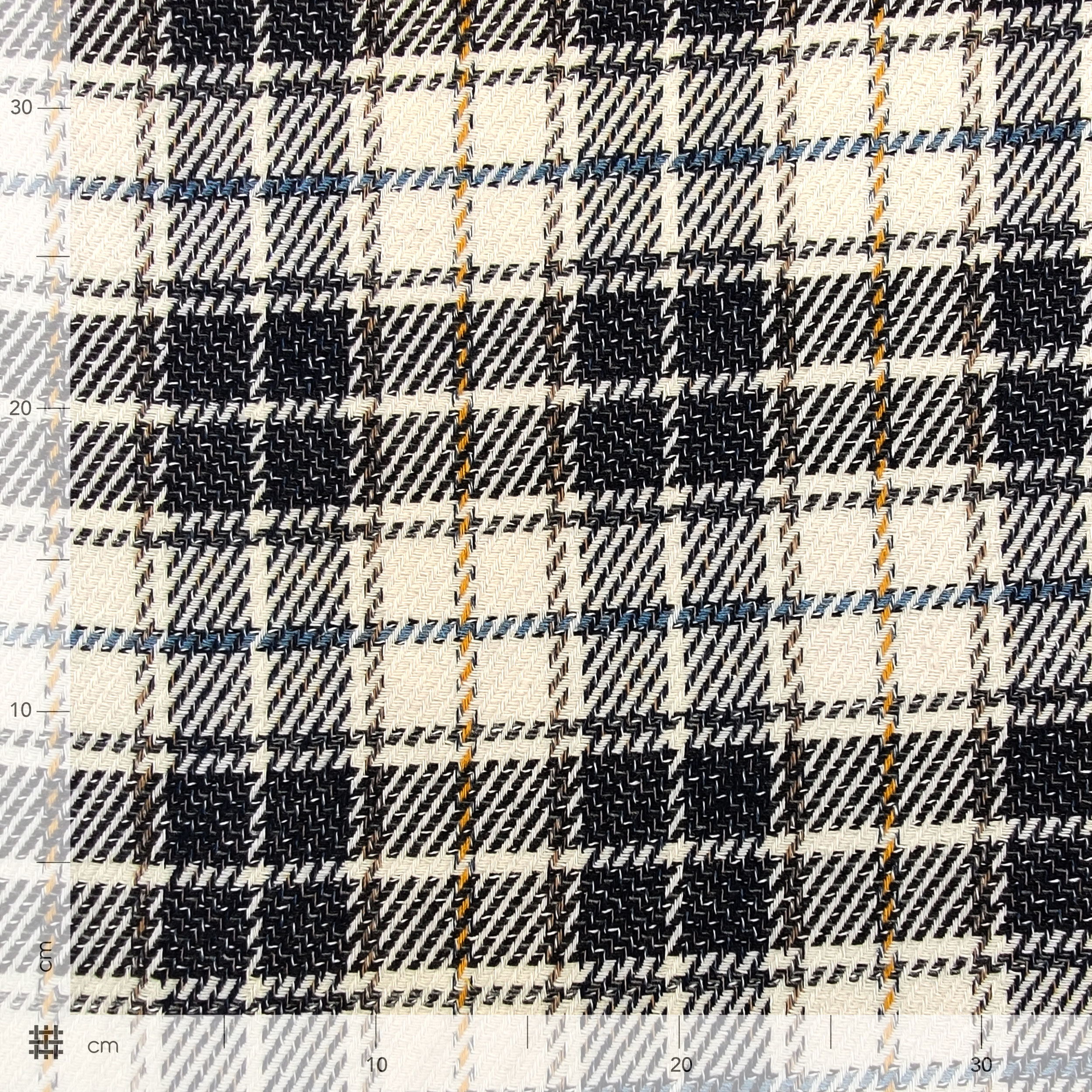 Jacquard écossais coton et soie