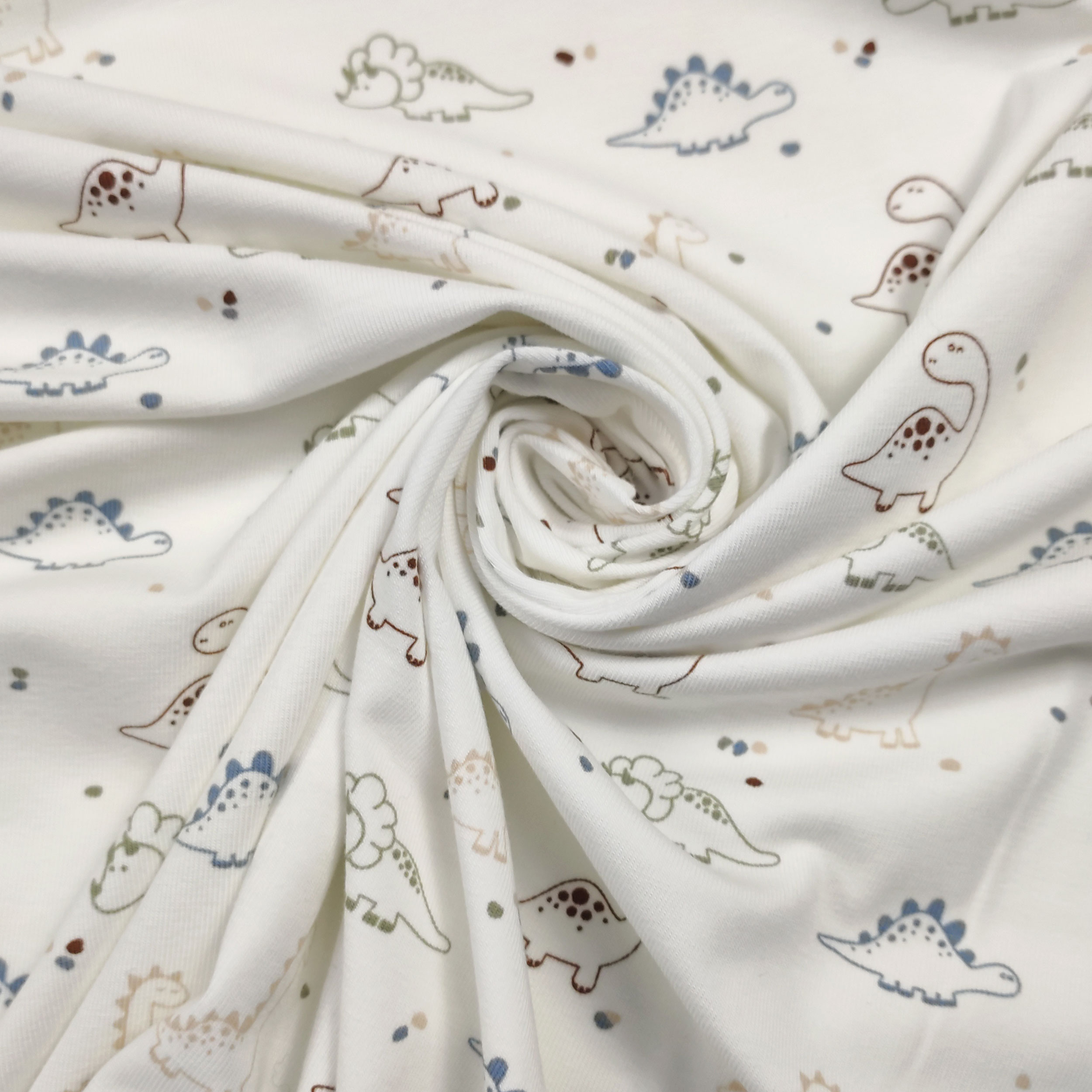 Dressmaking Cotton Jersey - Dinosaurs Image