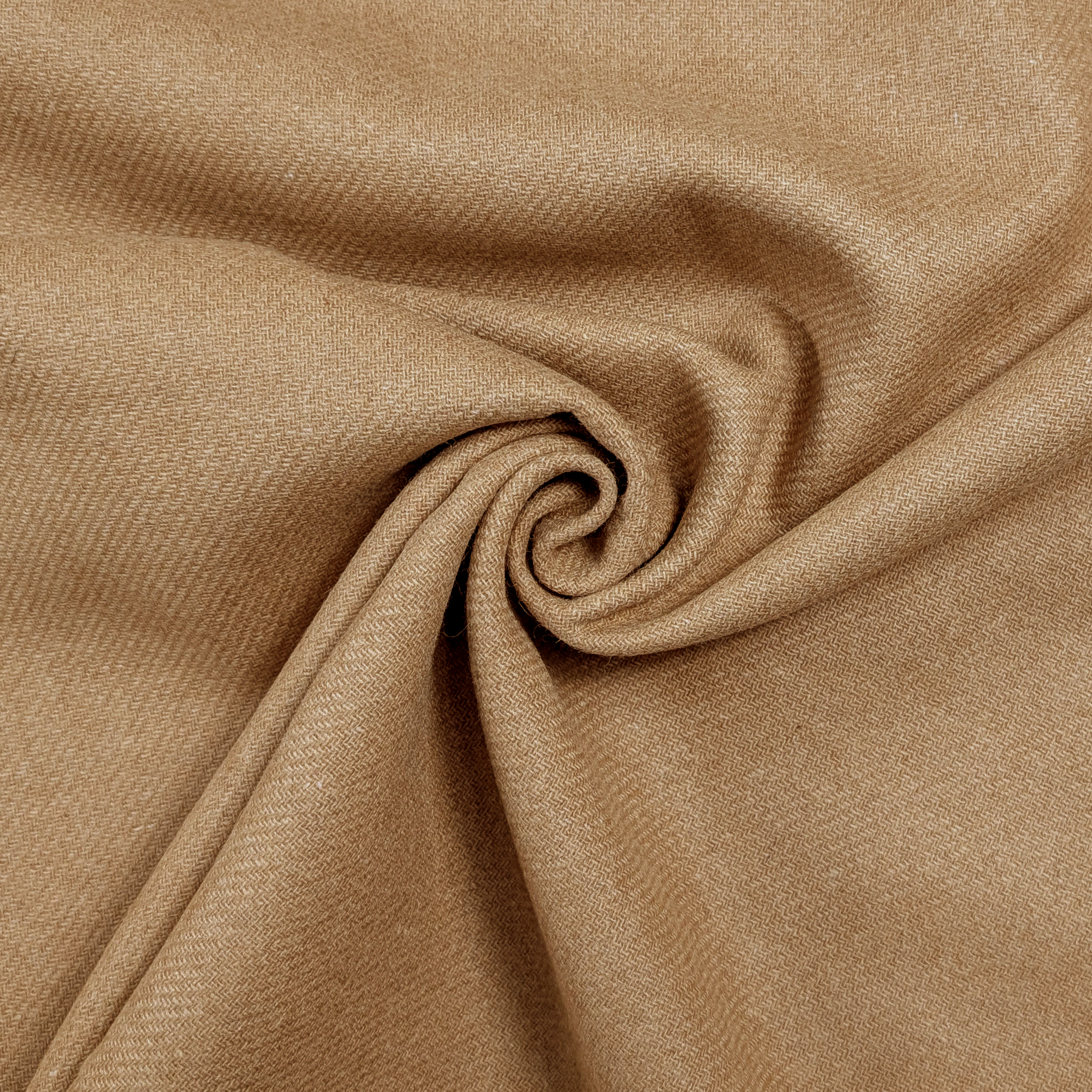 Mixed Wool Biscuit Coat Solid Colour Image