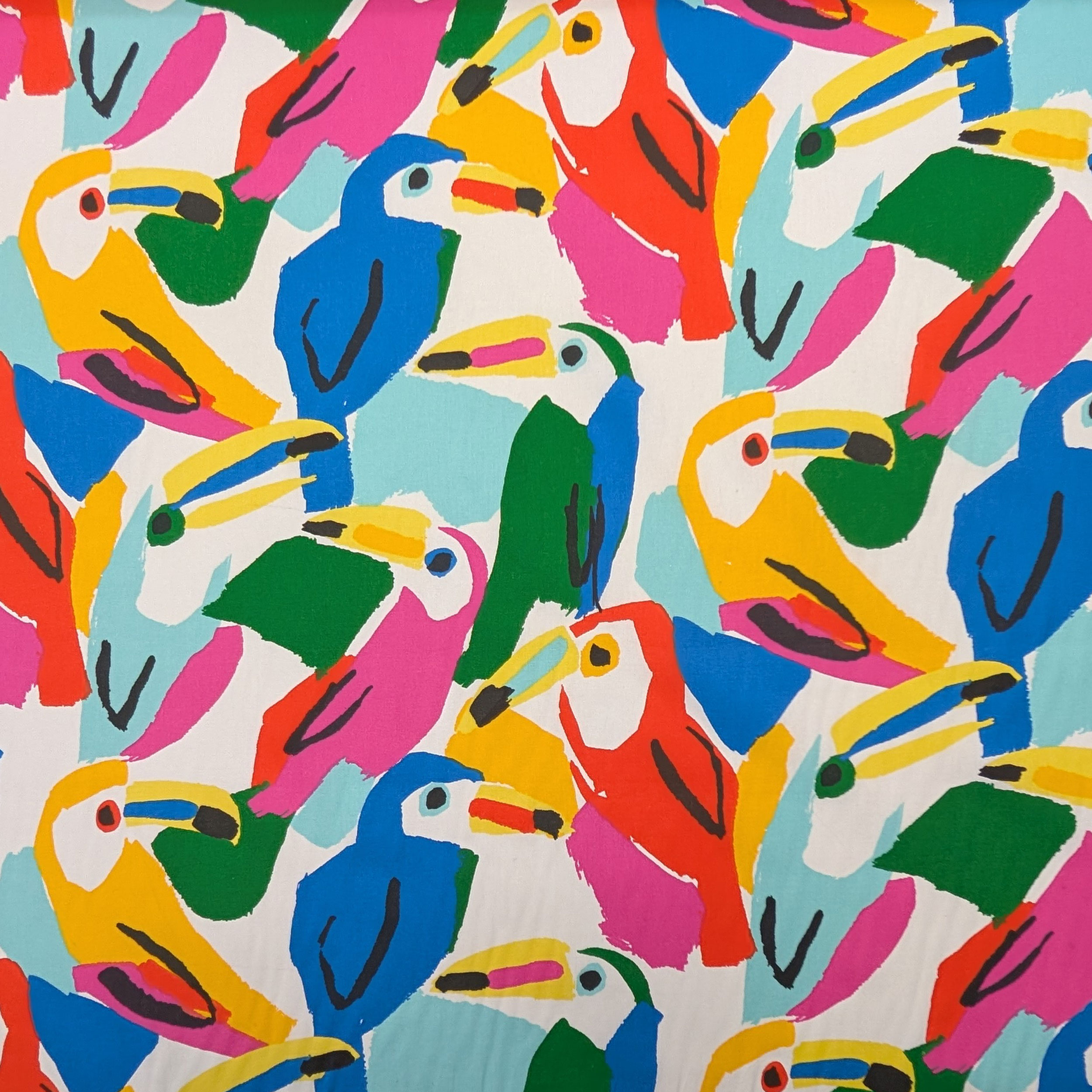 Cotton Toucans Multicolour Fantasy Image