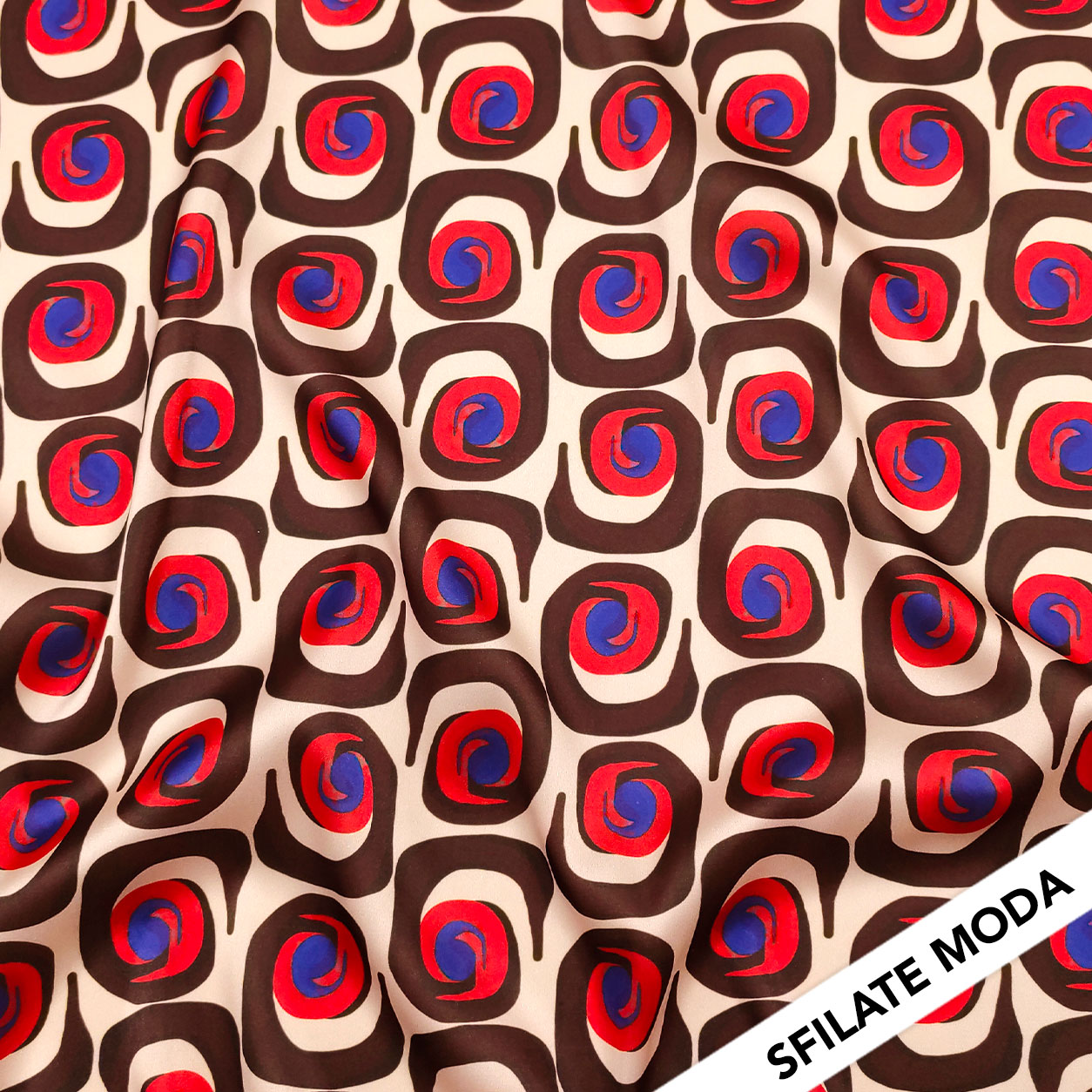 Conjunto de satén elástico Fashion Abstract Patterns Naranja