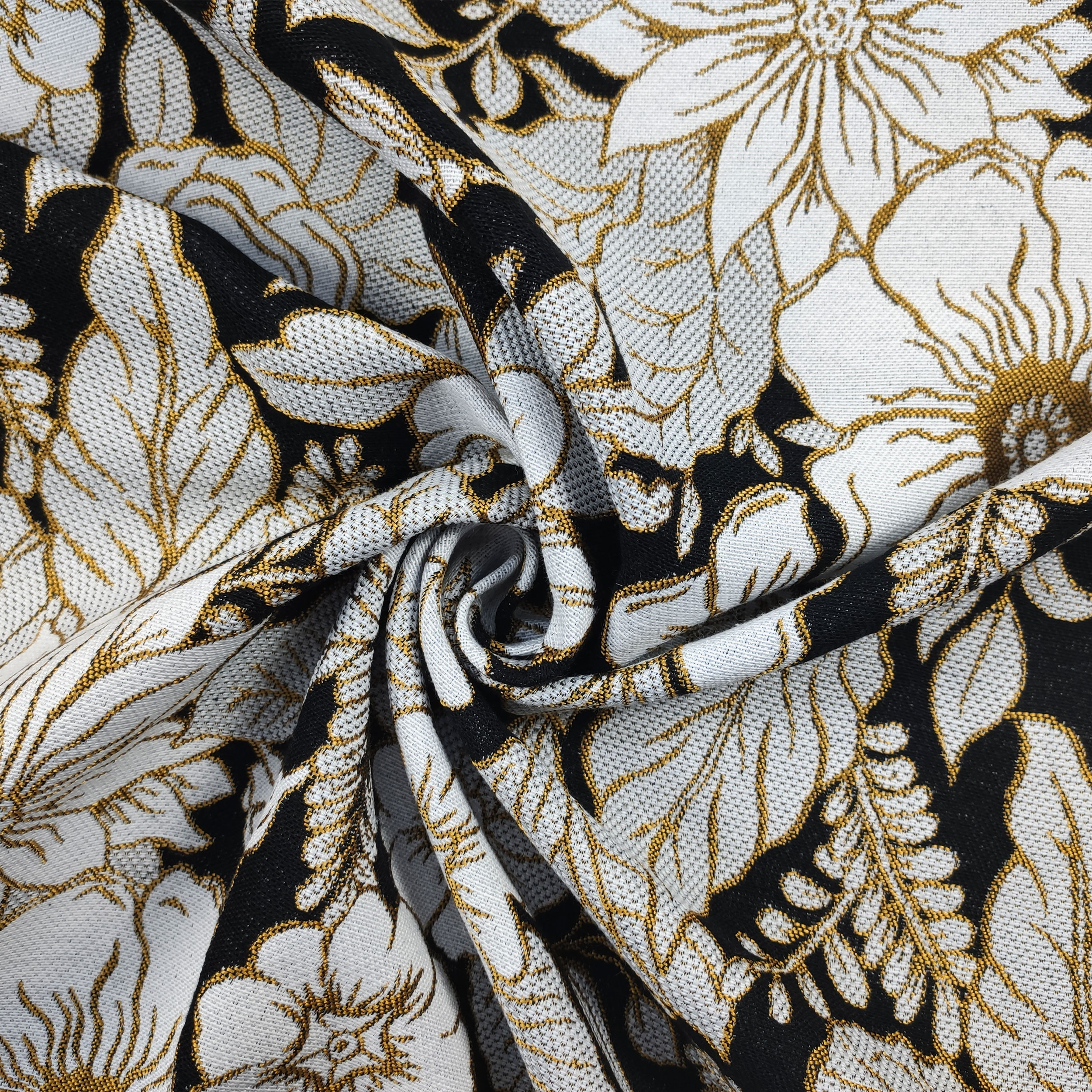 Jacquard Flores Blancas