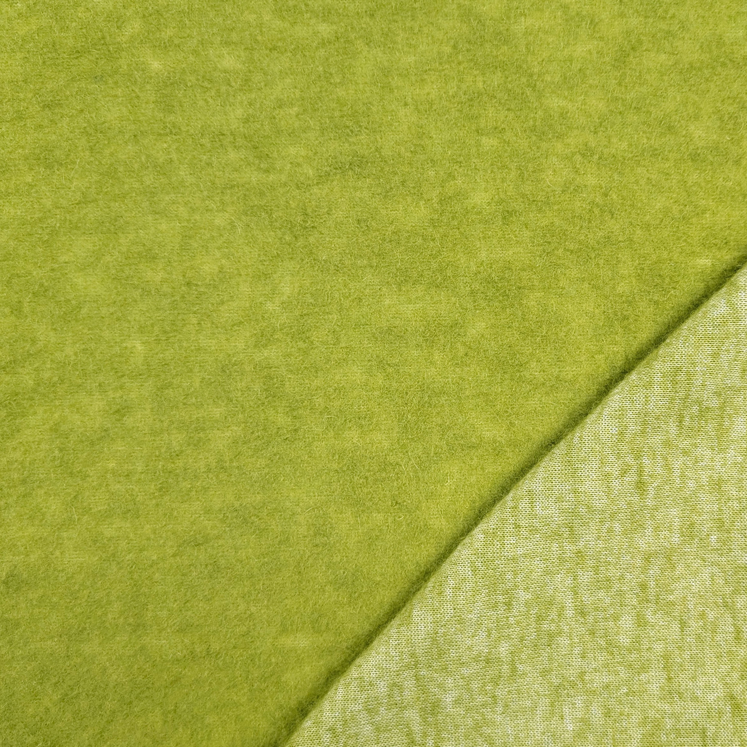 Acid Green Dyed Mixed Wool Coat Image