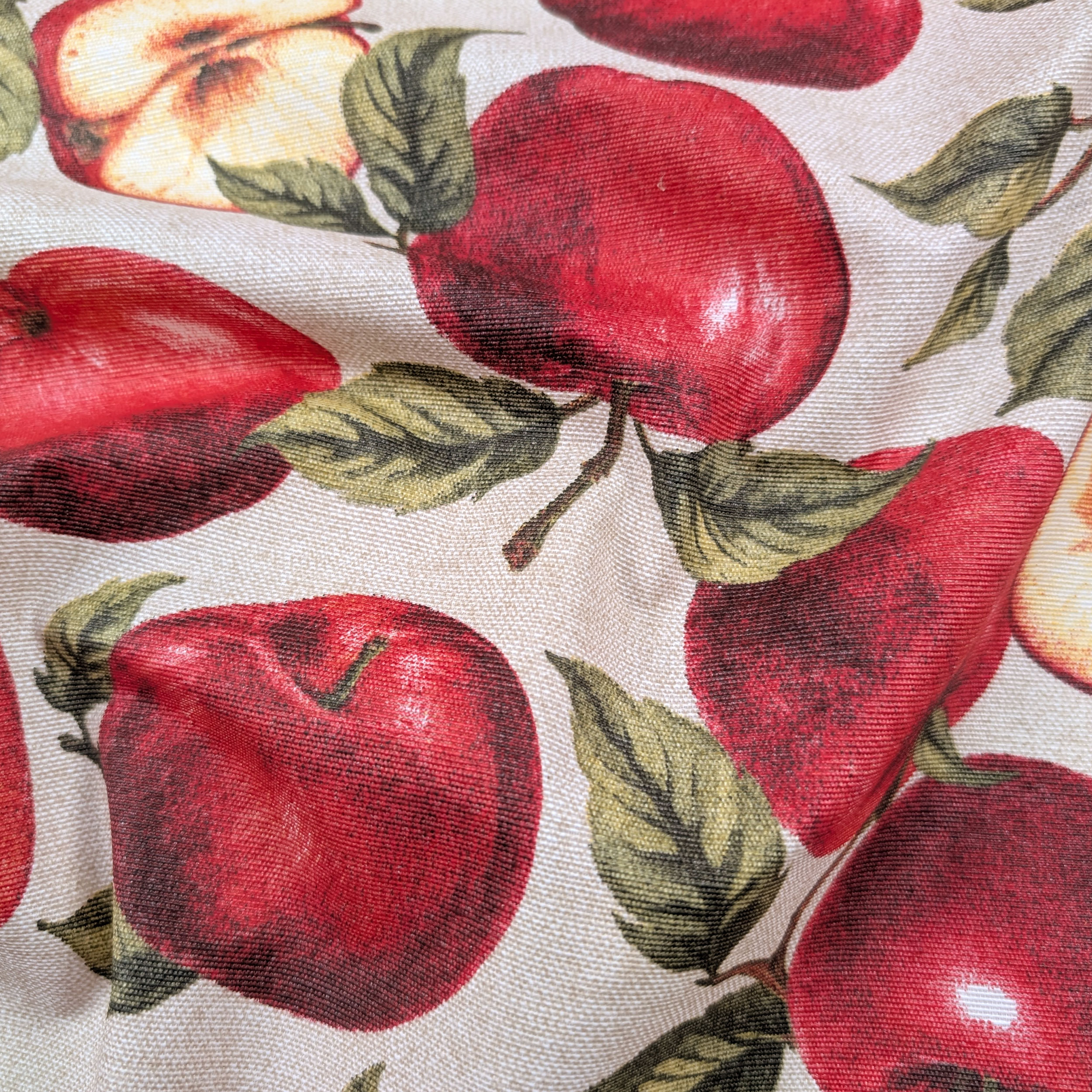 Fabric for Resin Tablecloth Apples Image
