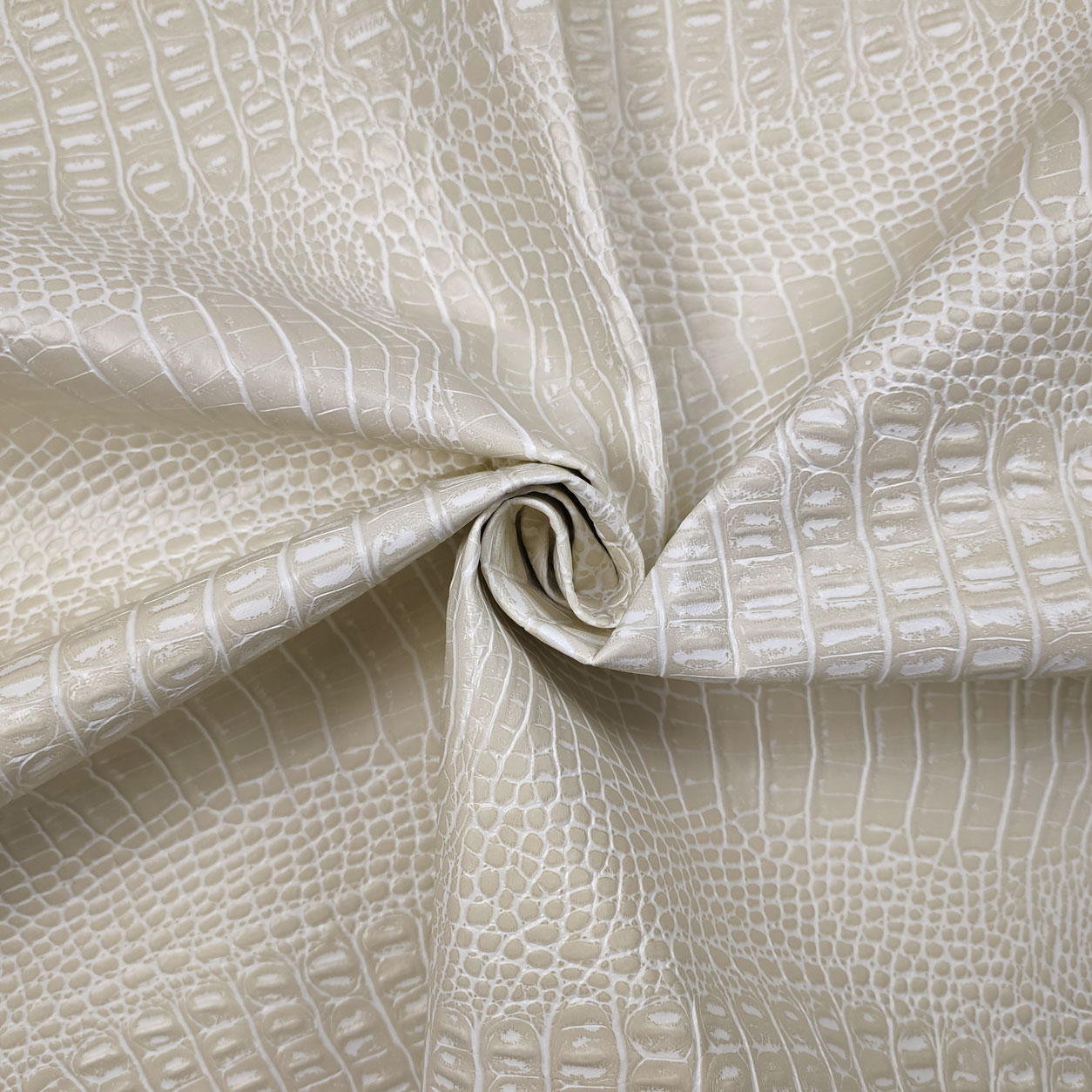 Crocodile Faux Leather Fabric Image