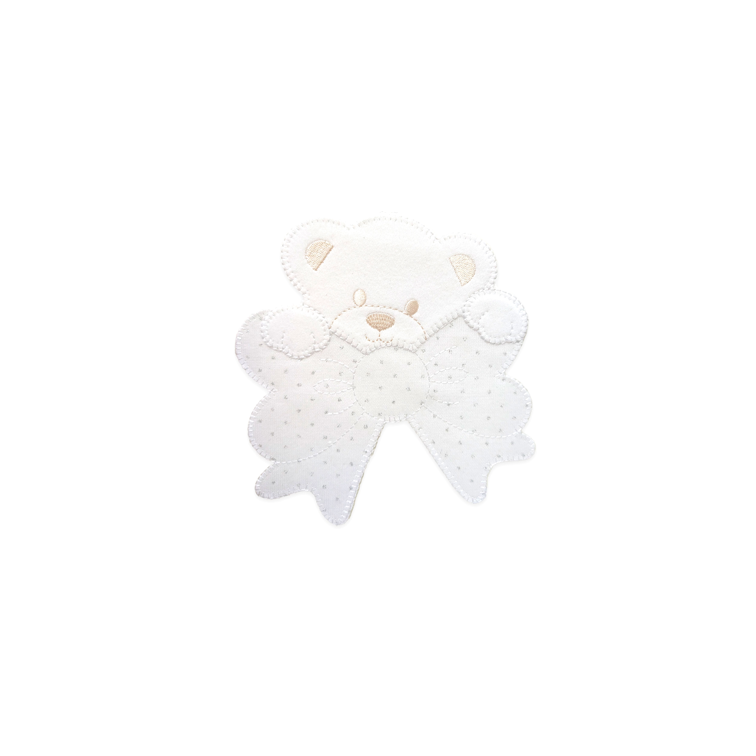 Little Bear Application with Rhinestone Bow Image