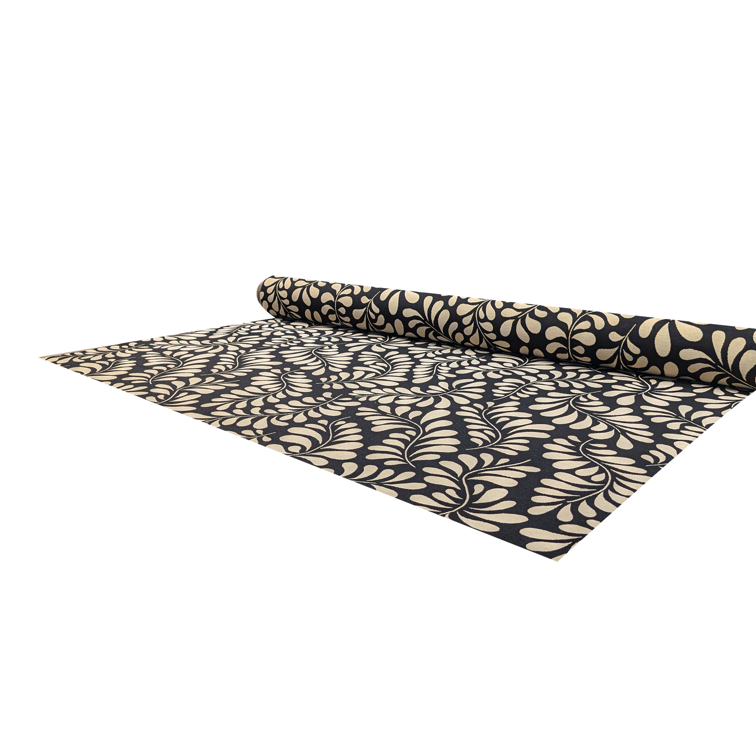 Fabric Gobelin Branches Black Background Image