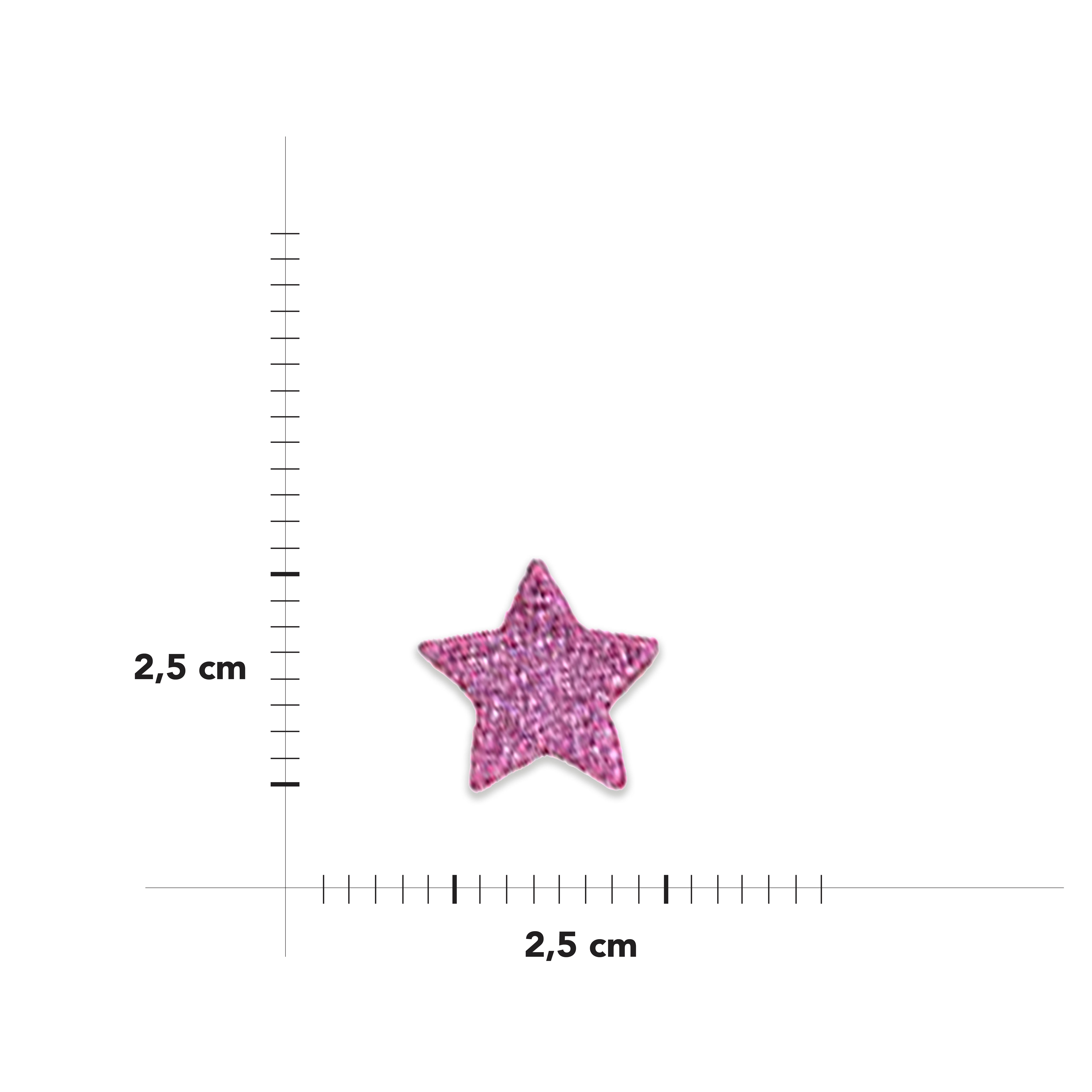 Thermokleberauftrag Star Glitter Image