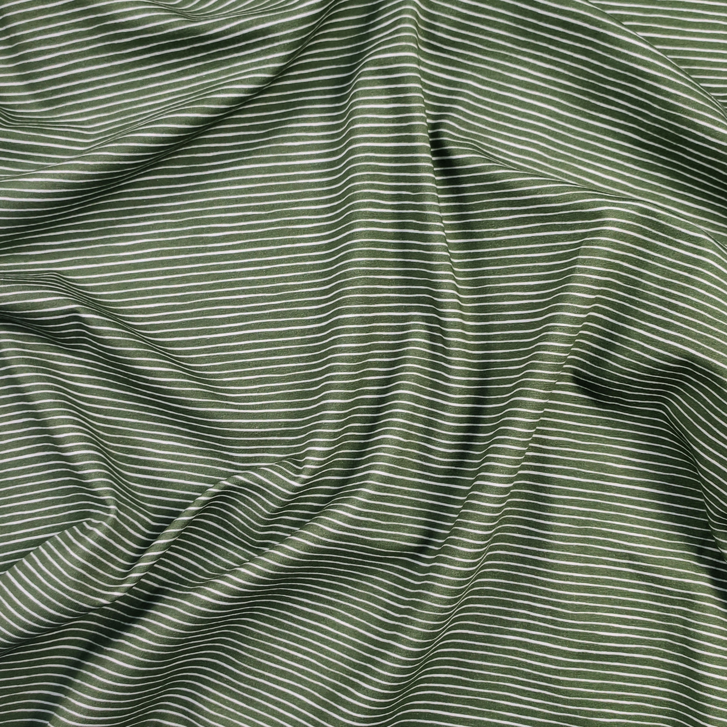 Jersey Cotton Fantasy Stripes Military Background