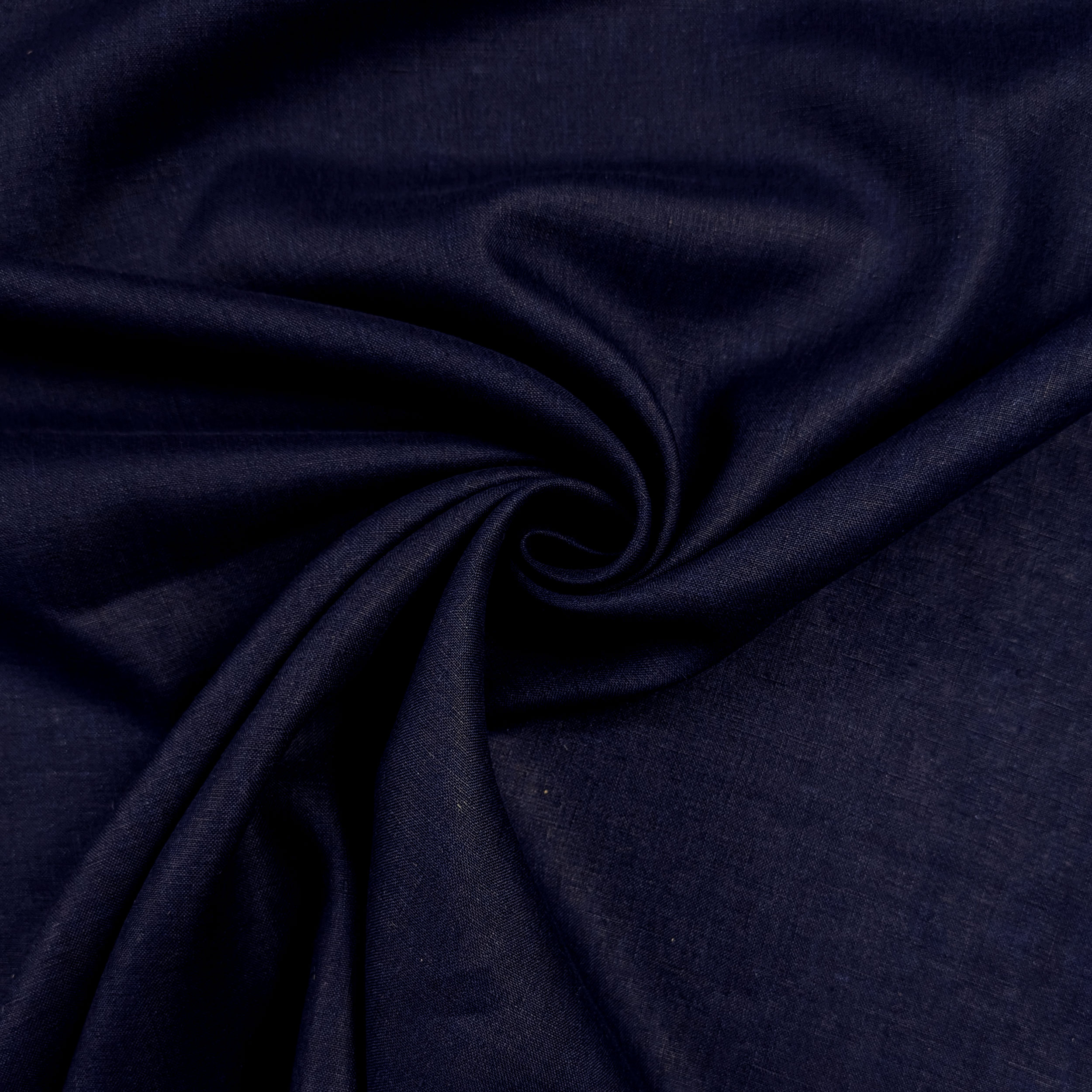 Pure Linen, Dark Blue Fashion Image