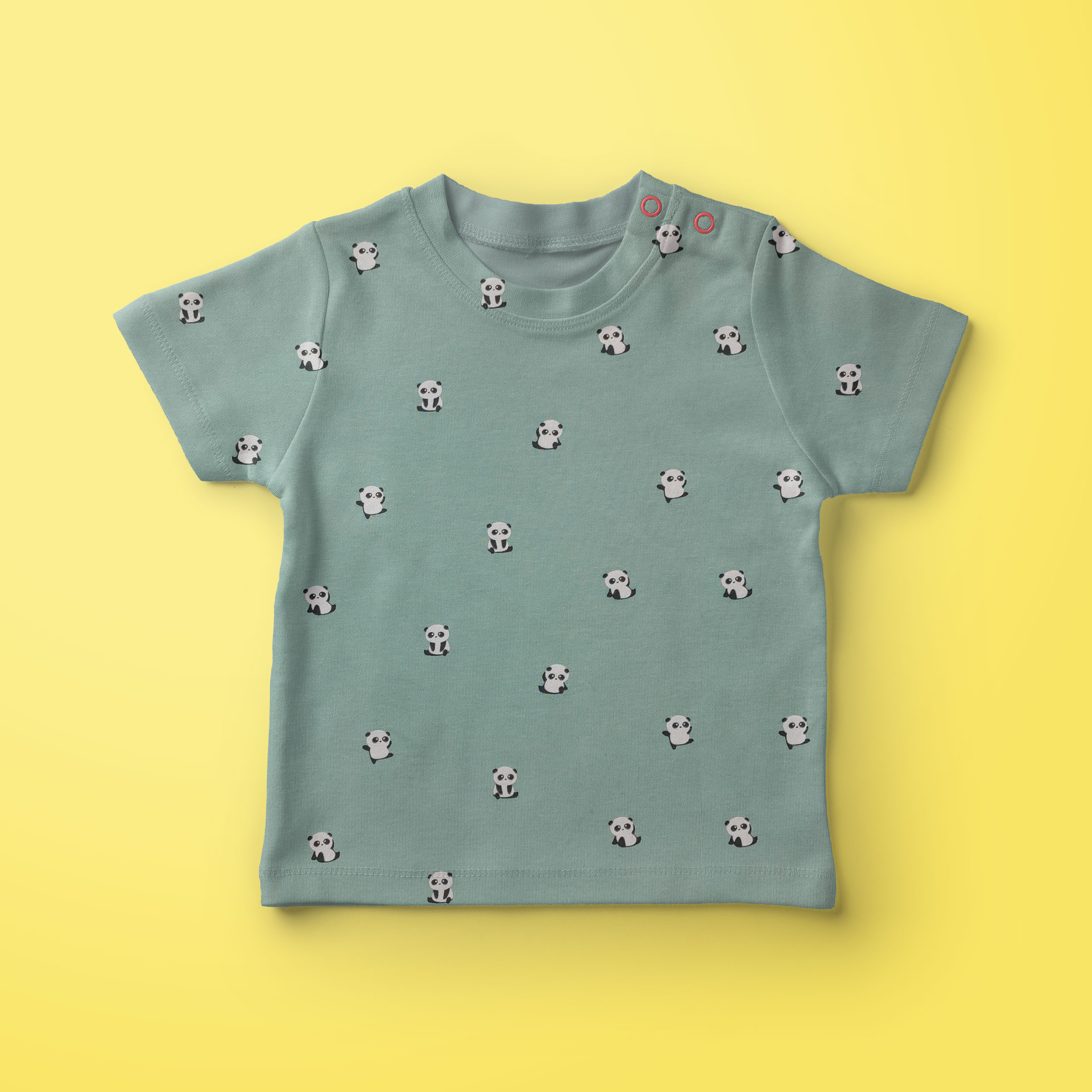 Baby Pandas Cotton Jersey Image