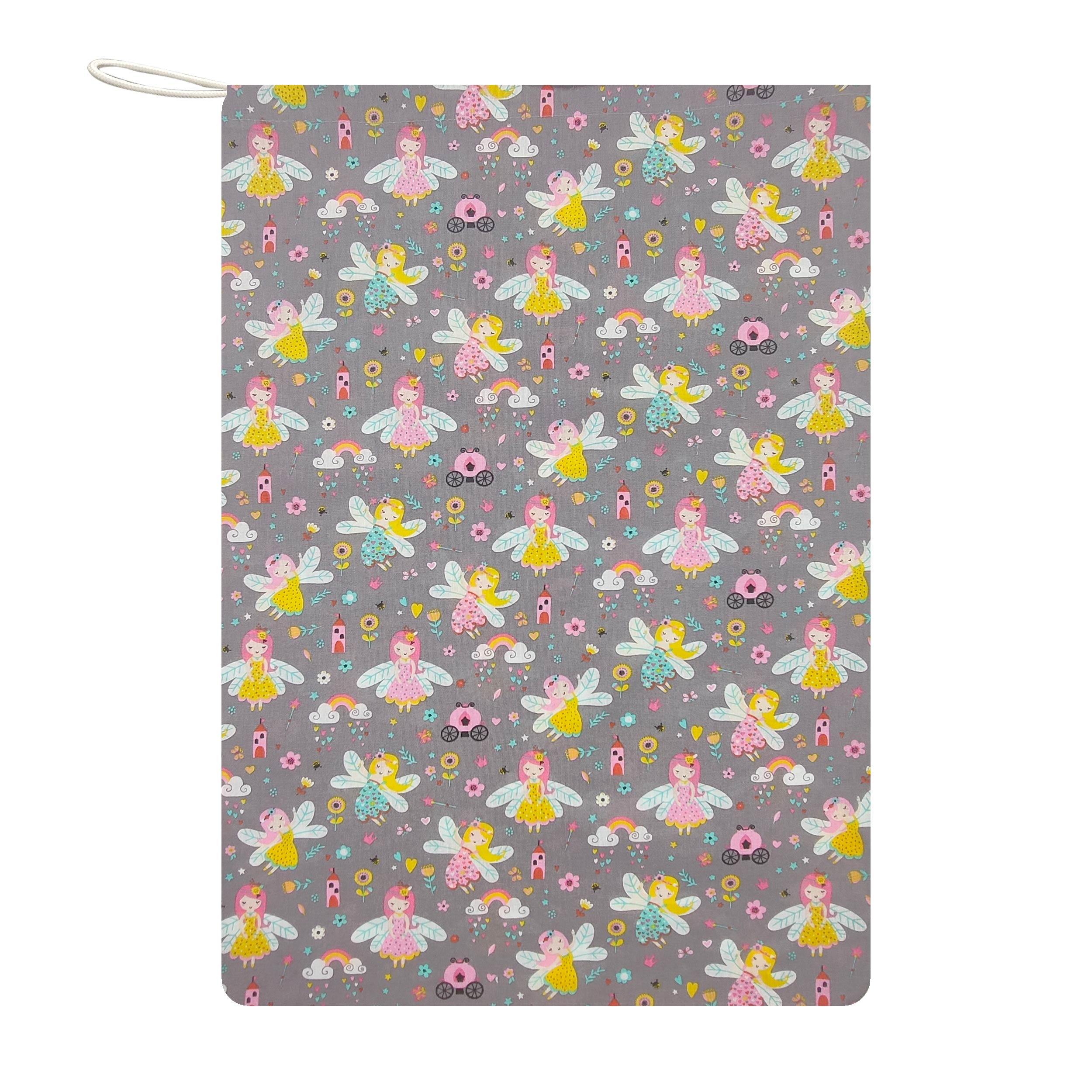 Sac de jardin d'enfants Fairy Rainbows and Flowers Gris