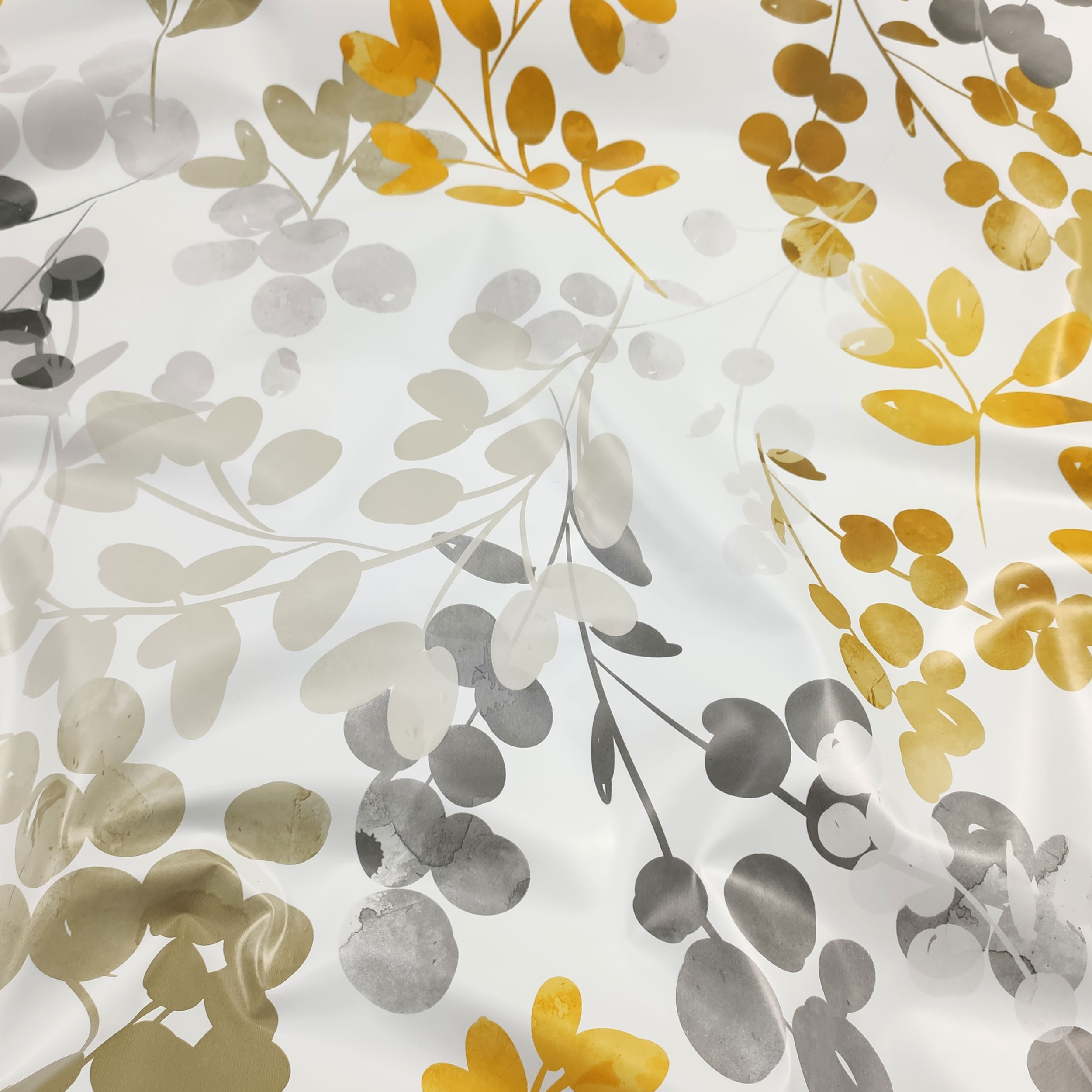 Fabric for Plasticized Tablecloth Watercolour Leaves