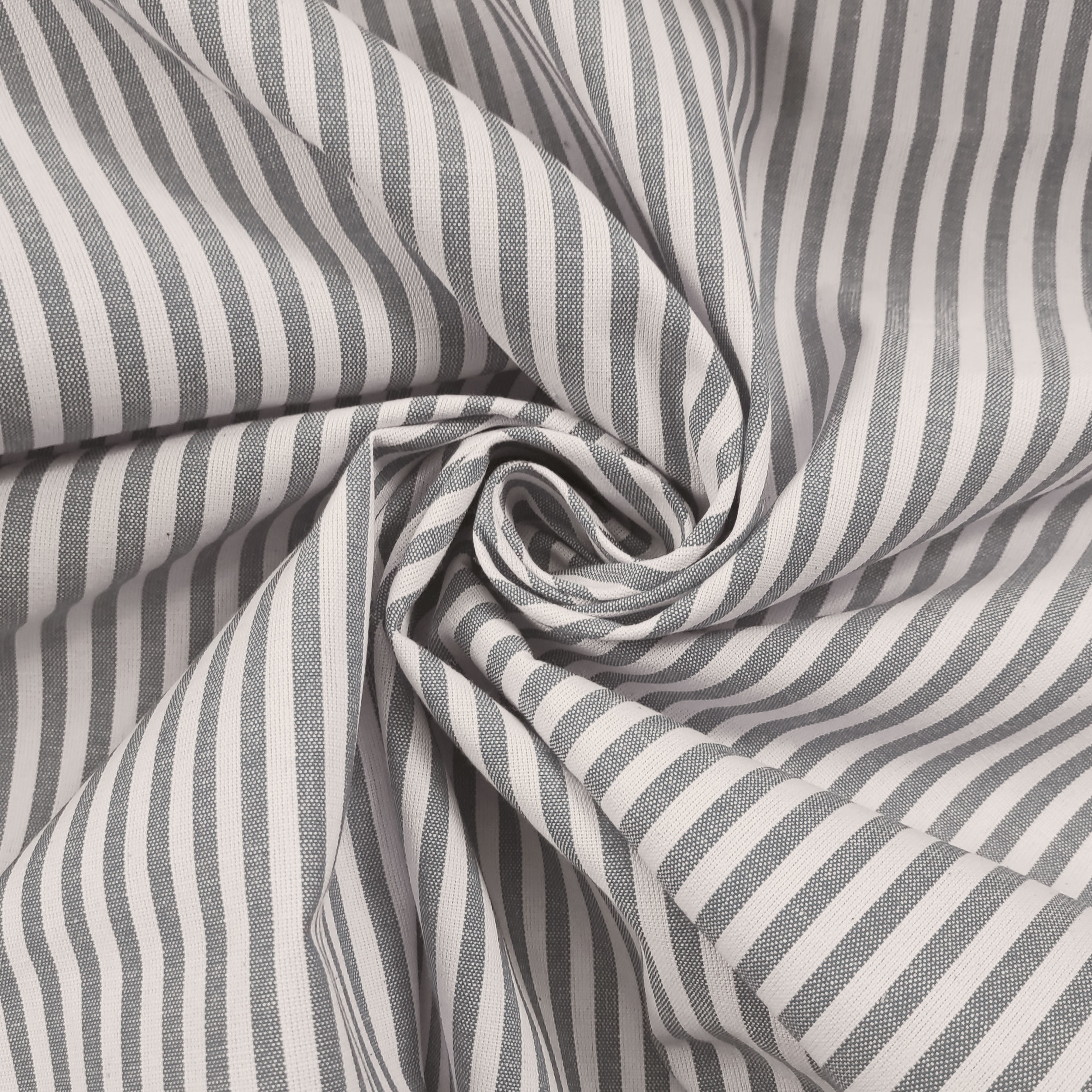 Pure Cotton Striped Tablecloth Fabric Image