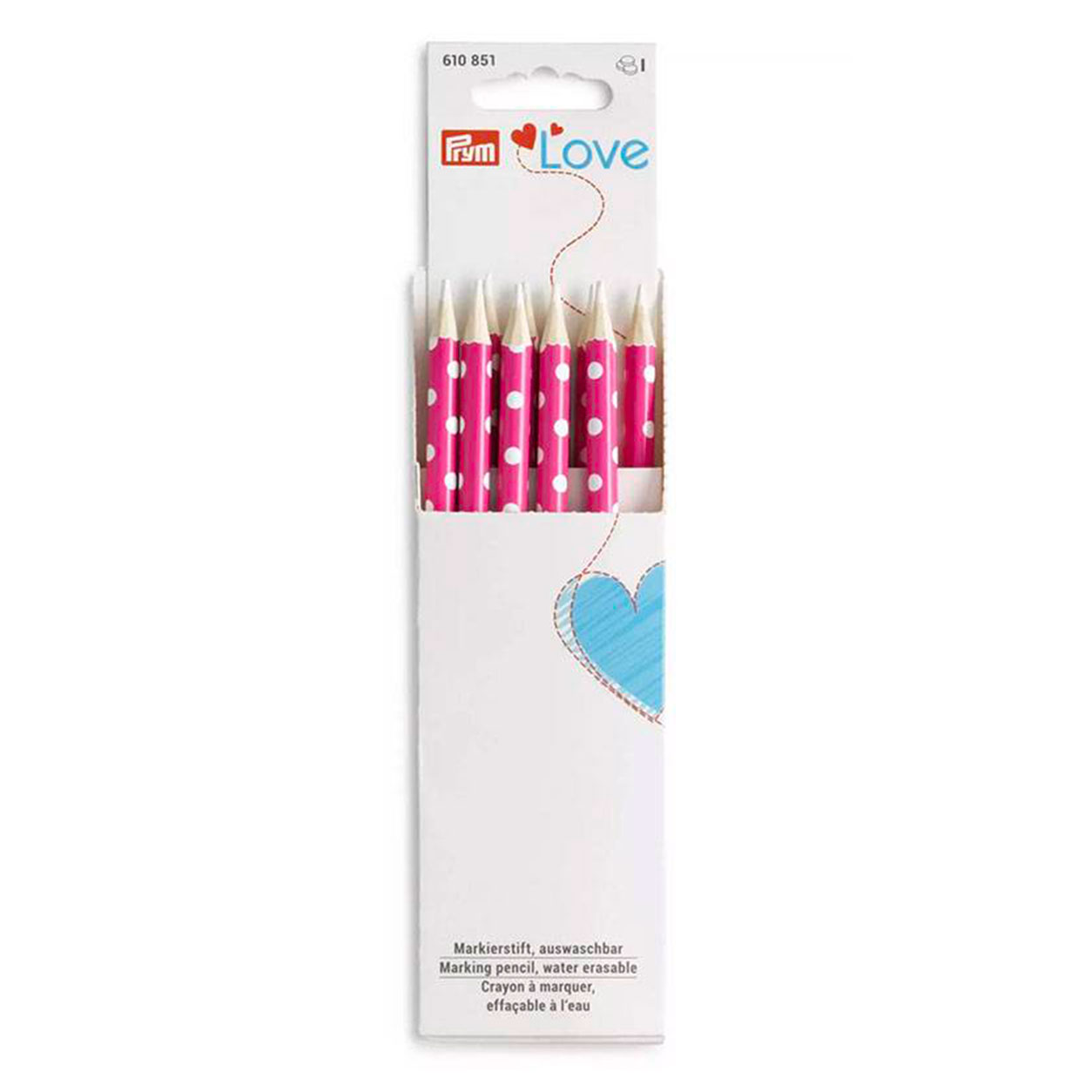 Prym Love Pink White Marking Pencil