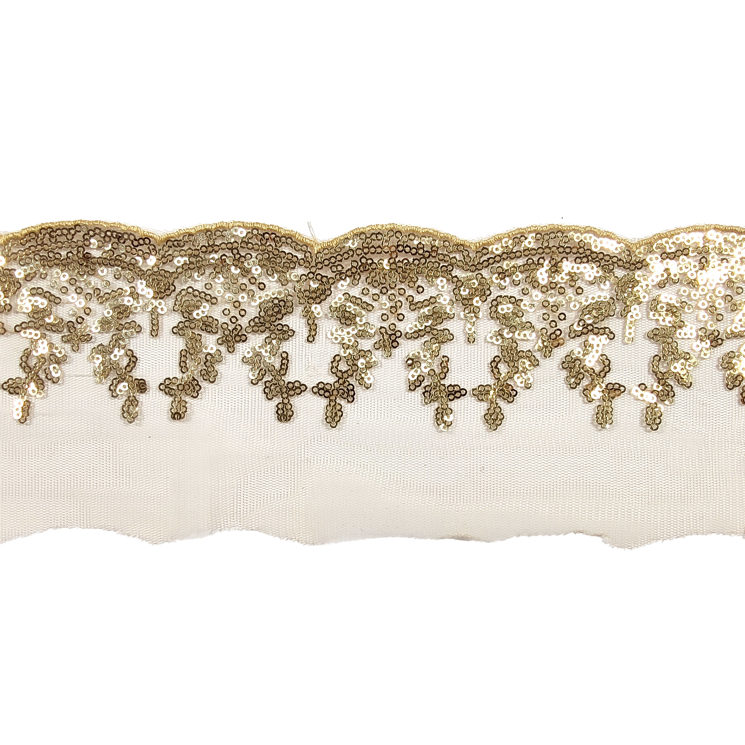 Tulle trimmings with sequins
