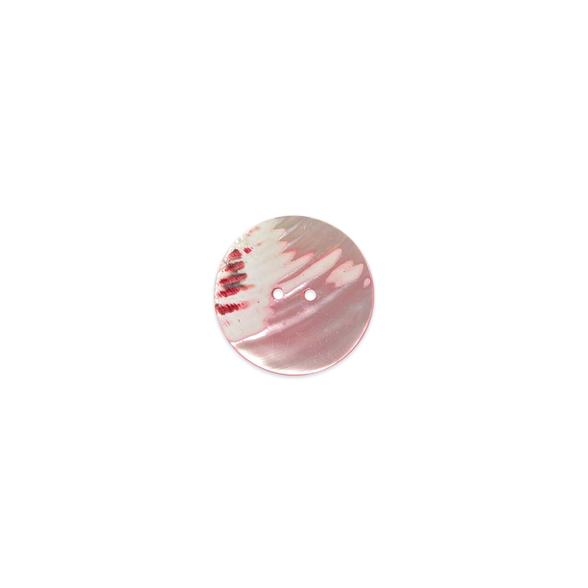 Mother-of-pearl button 2 holes Pink Lin 40 Image
