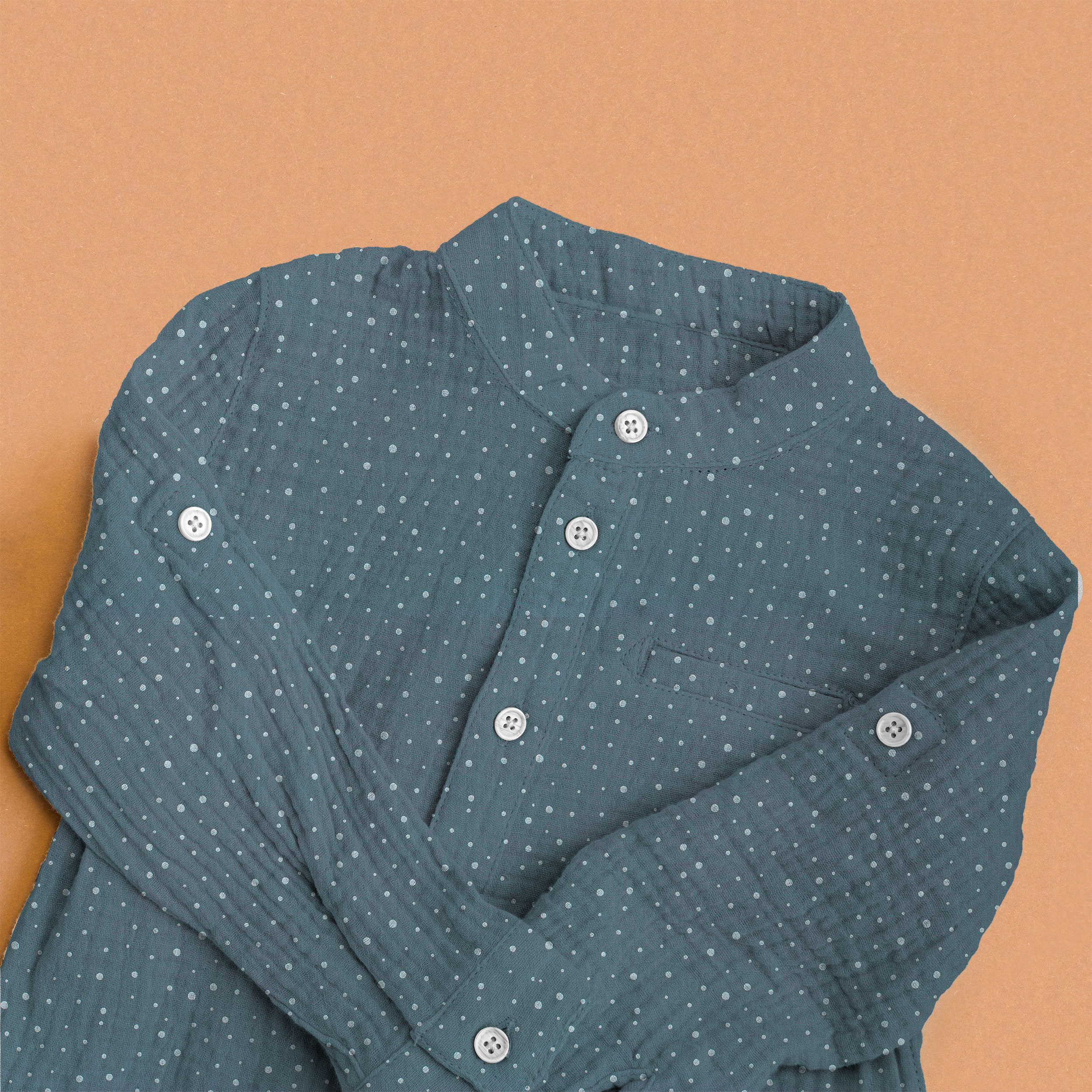 Avio Musselin Weiß Polka Dots