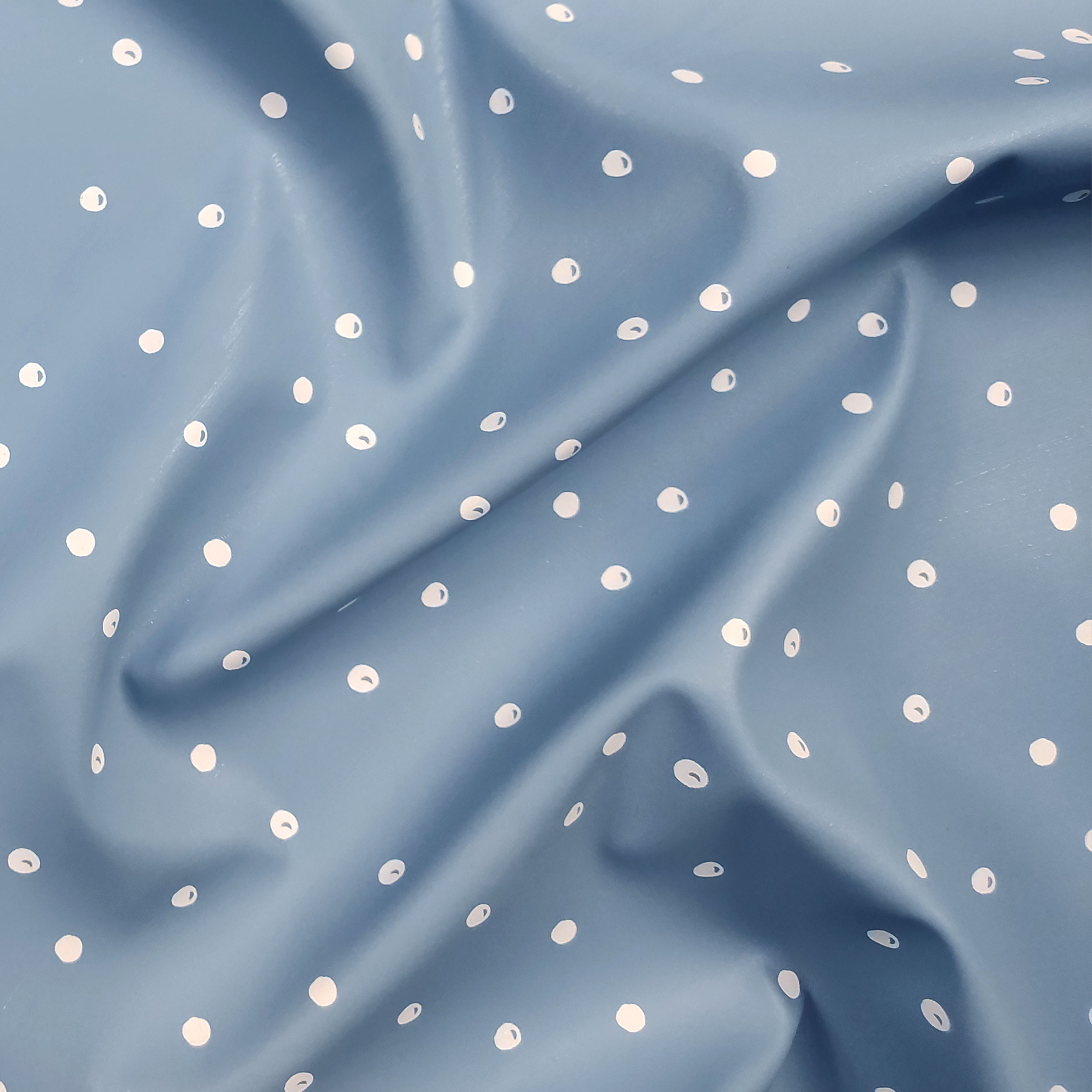 Mackintosh White Polka Dot Pattern Celeste Background