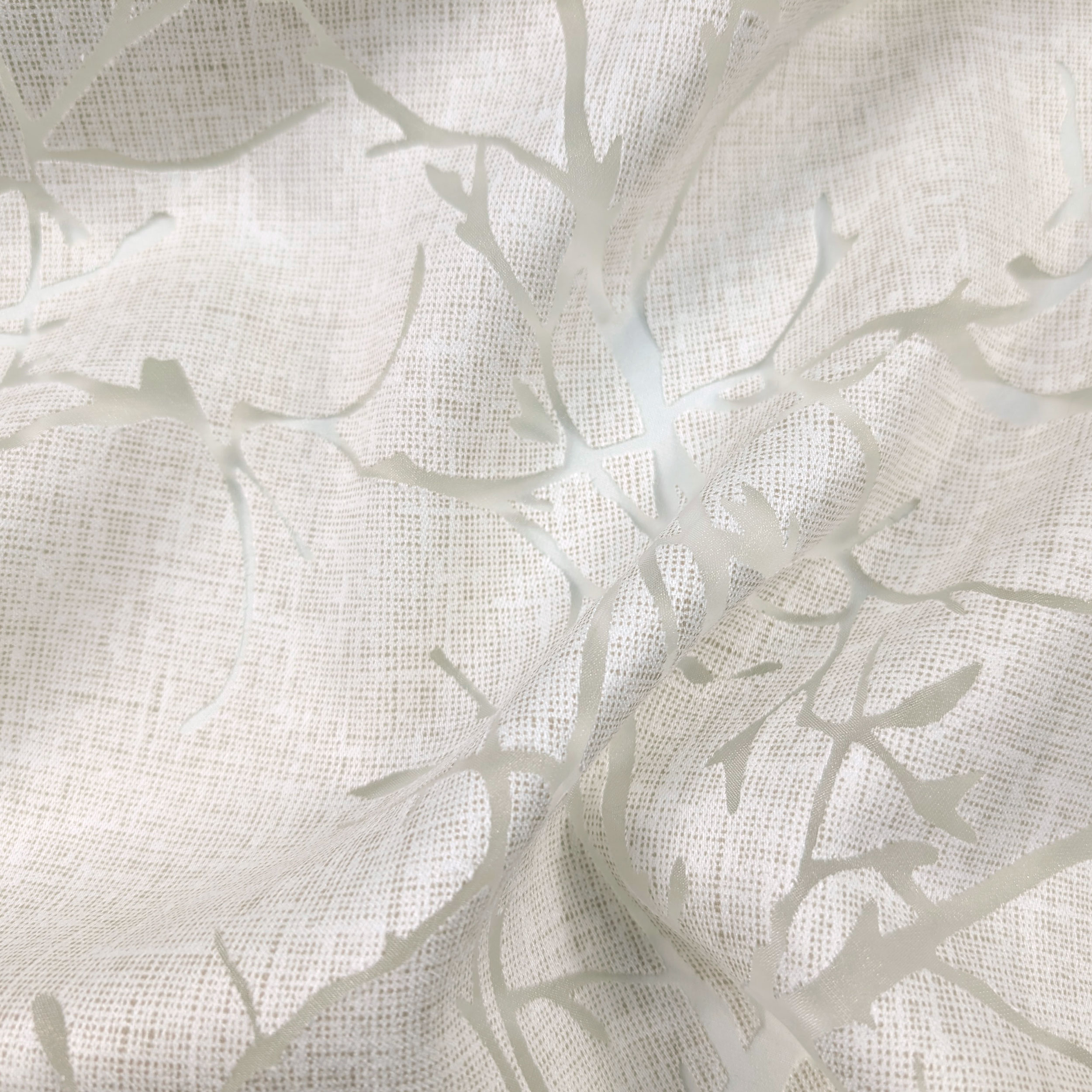 Curtain Fabric Rami Devorè Beige Image