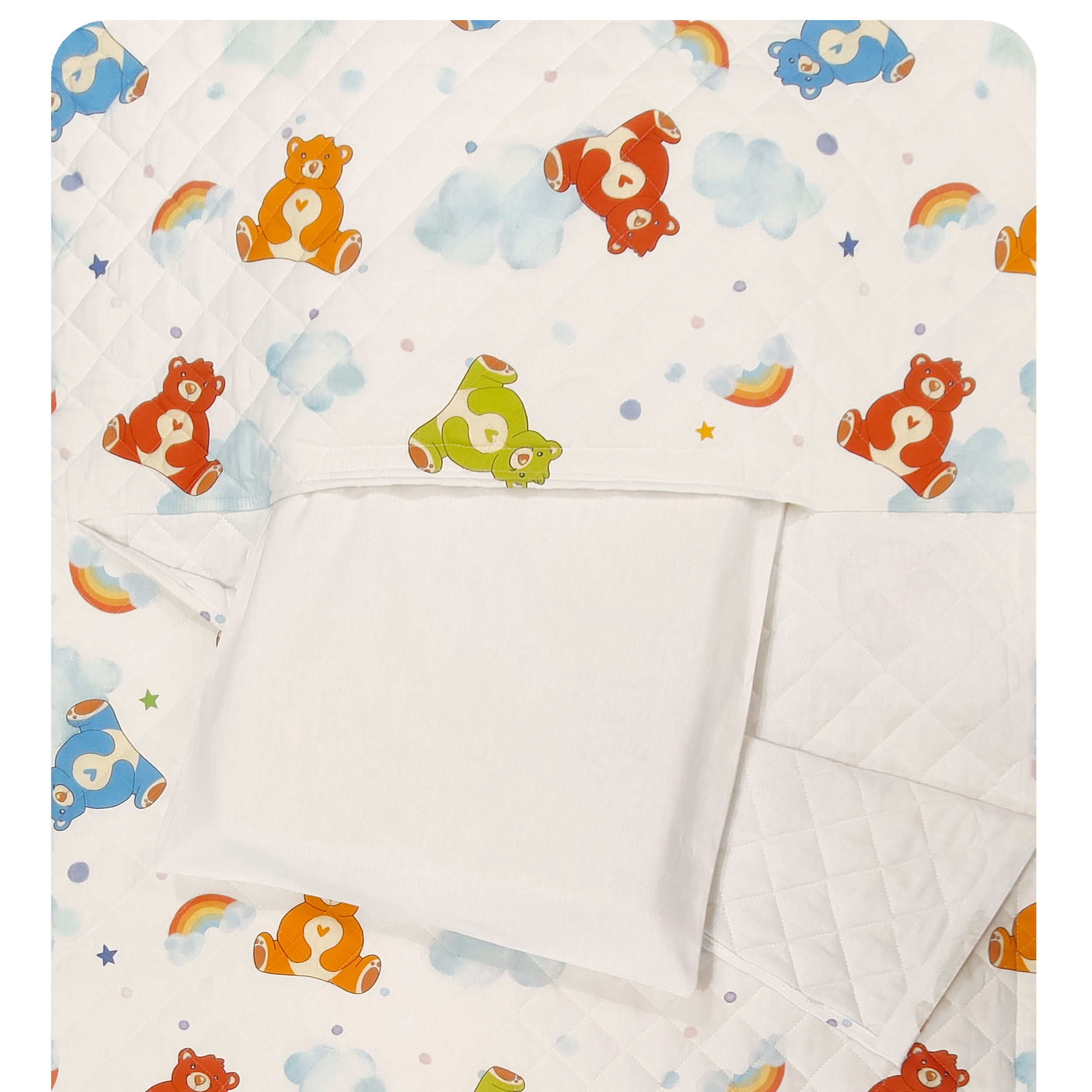 Sac de couchage d'été Teddy Bears Clouds and Rainbows Image