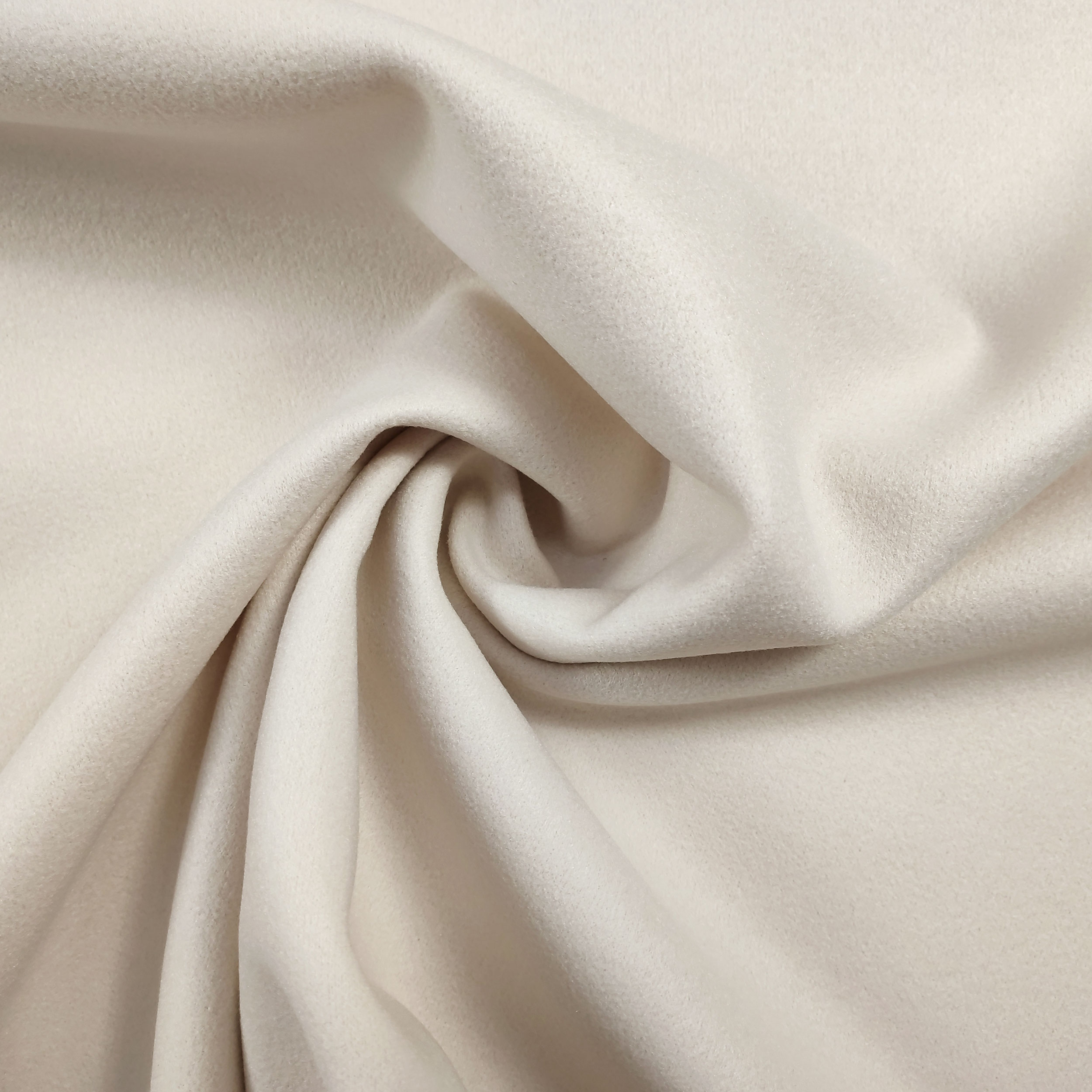 Manteau d'hiver en laine mélangée crème Image