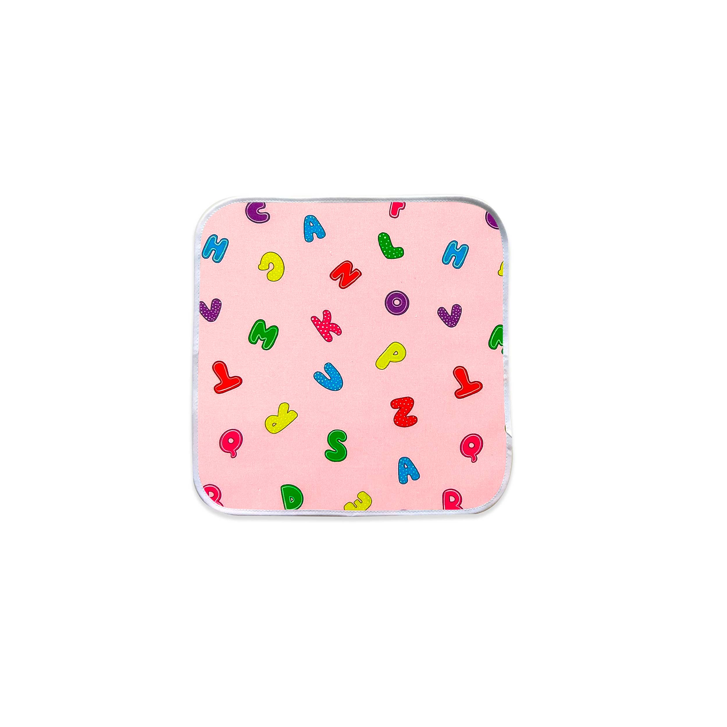 Serviette de table Alphabet Fond rose