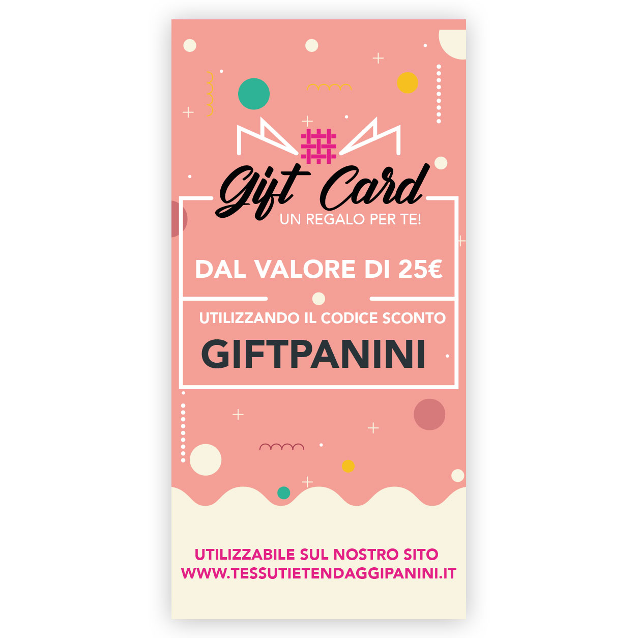 Carte cadeau 25€ Panini Fabrics