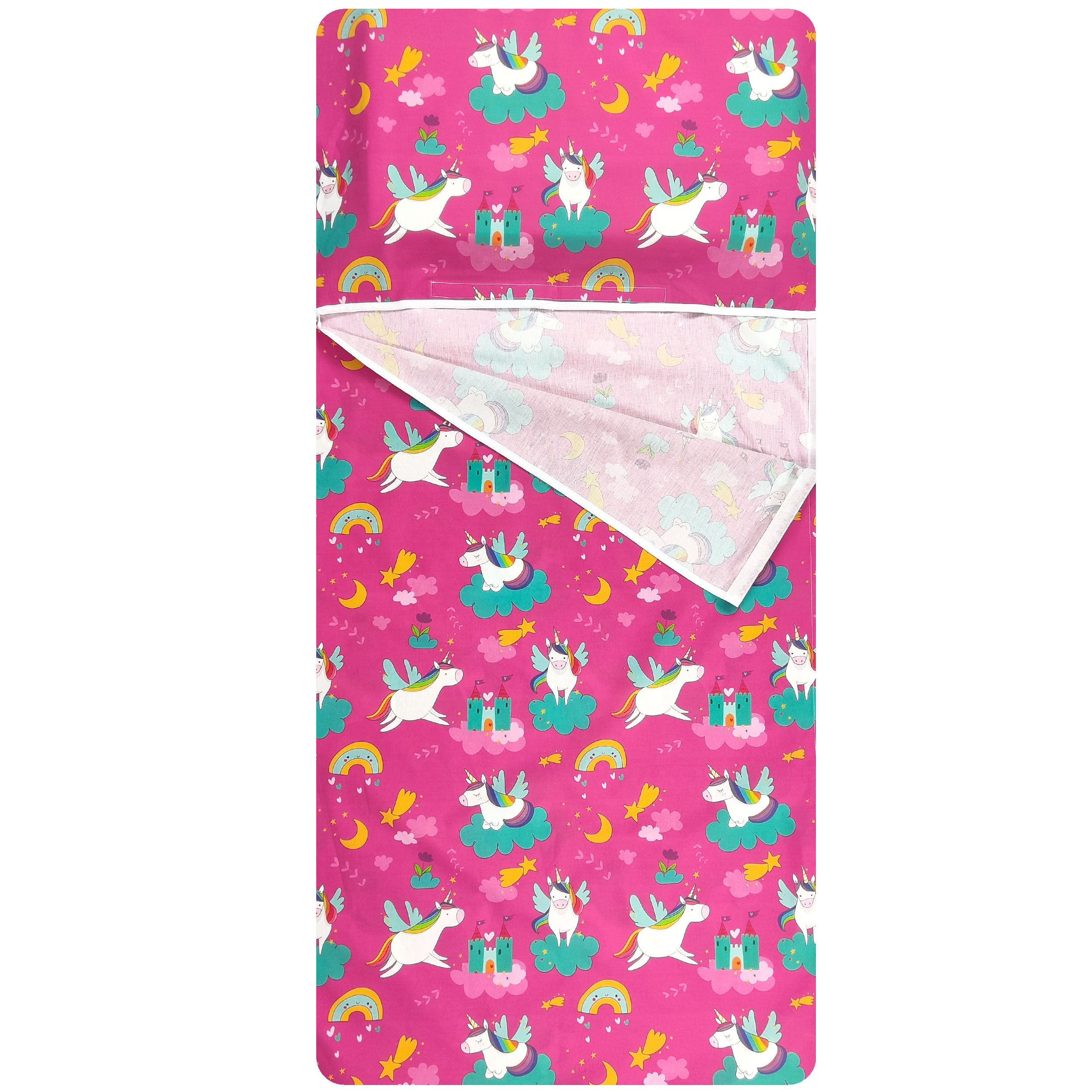 Sac de couchage d'été Licornes et châteaux - Panini Fabrics
