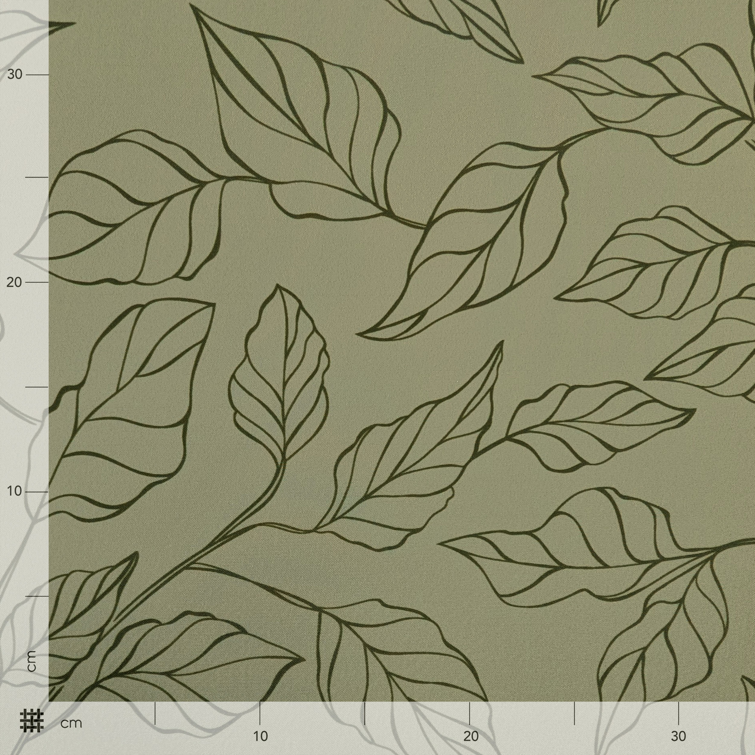 Kitchen Leaves Green Background Image